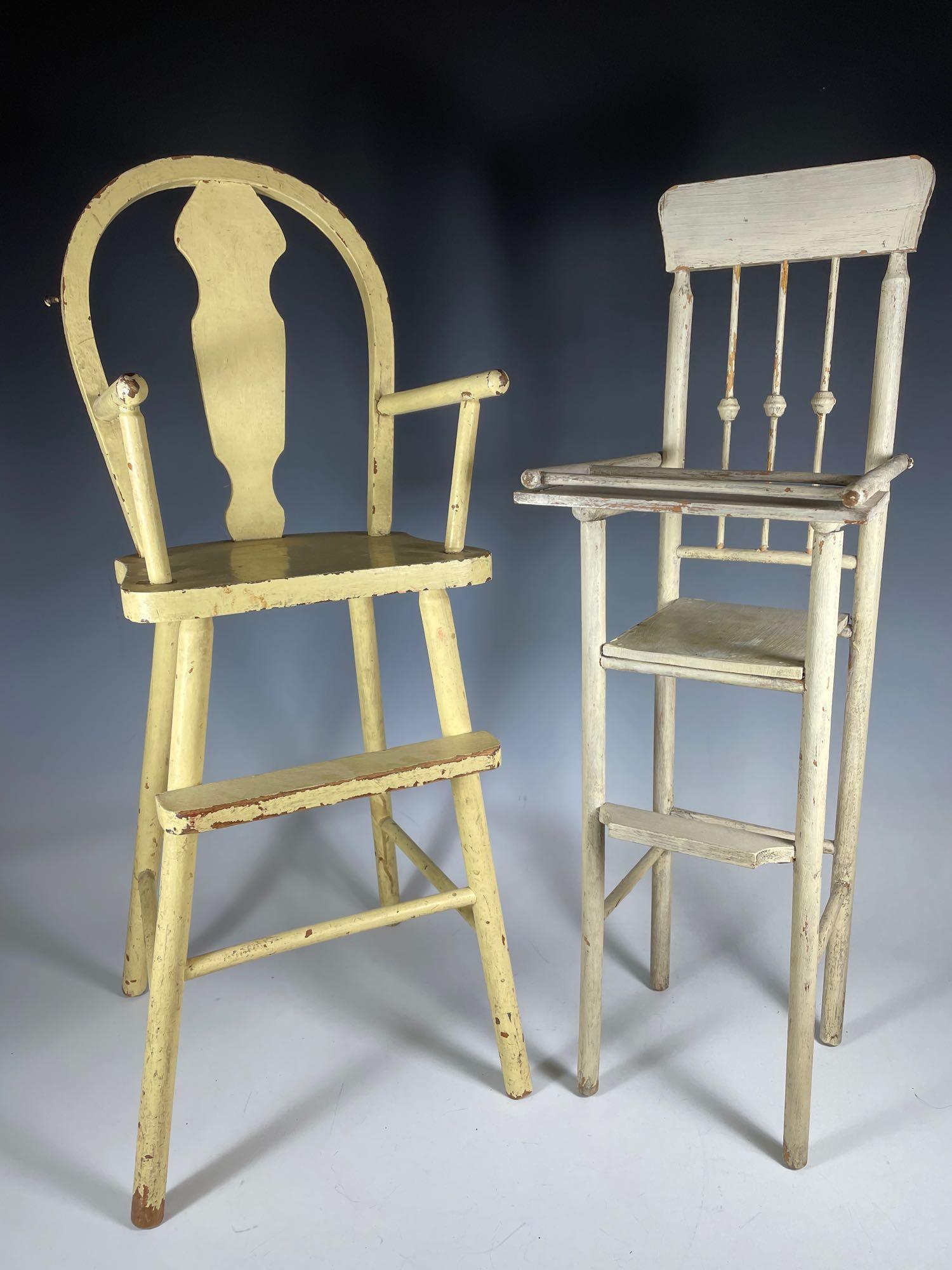 Two Children's Toy Doll High Chairs (1 of 16)