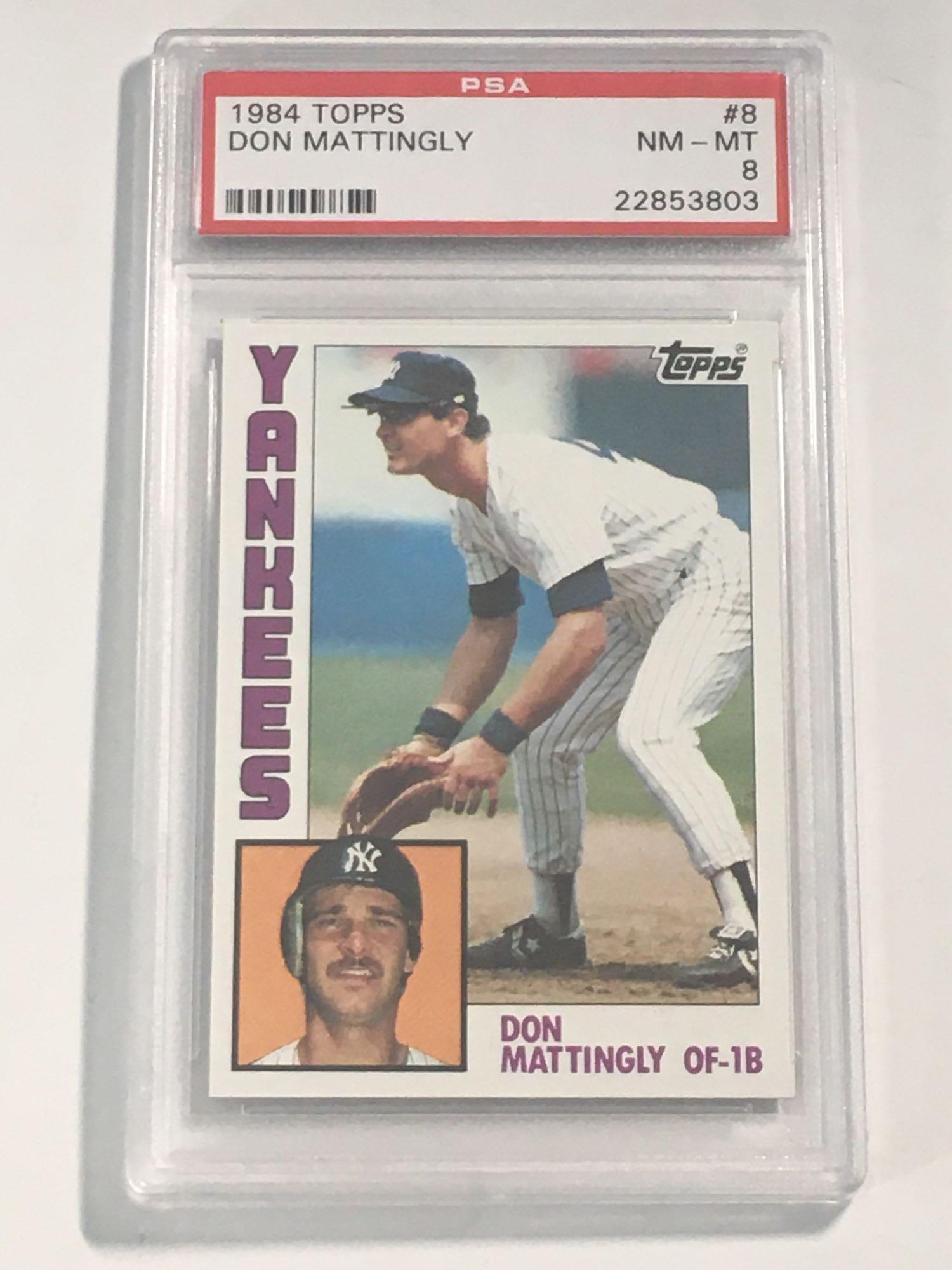 1984 Topps #8 Don Mattingly PSA 8 Rookie (1 of 6)