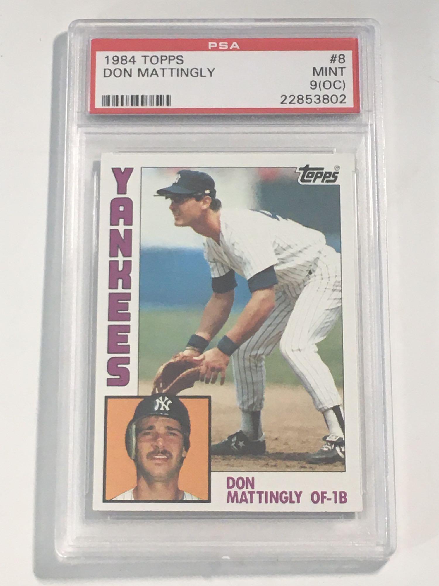 1984 Topps #8 Don Mattingly Rookie PSA 9 O/C (1 of 6)