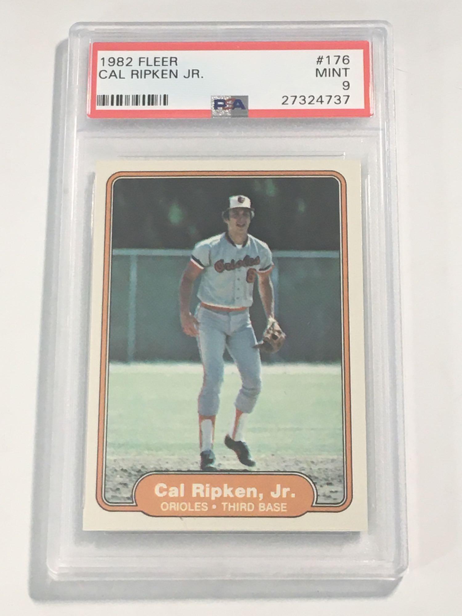 1982 Fleer #176 Cal Ripken Rookie PSA 9 MINT (1 of 6)
