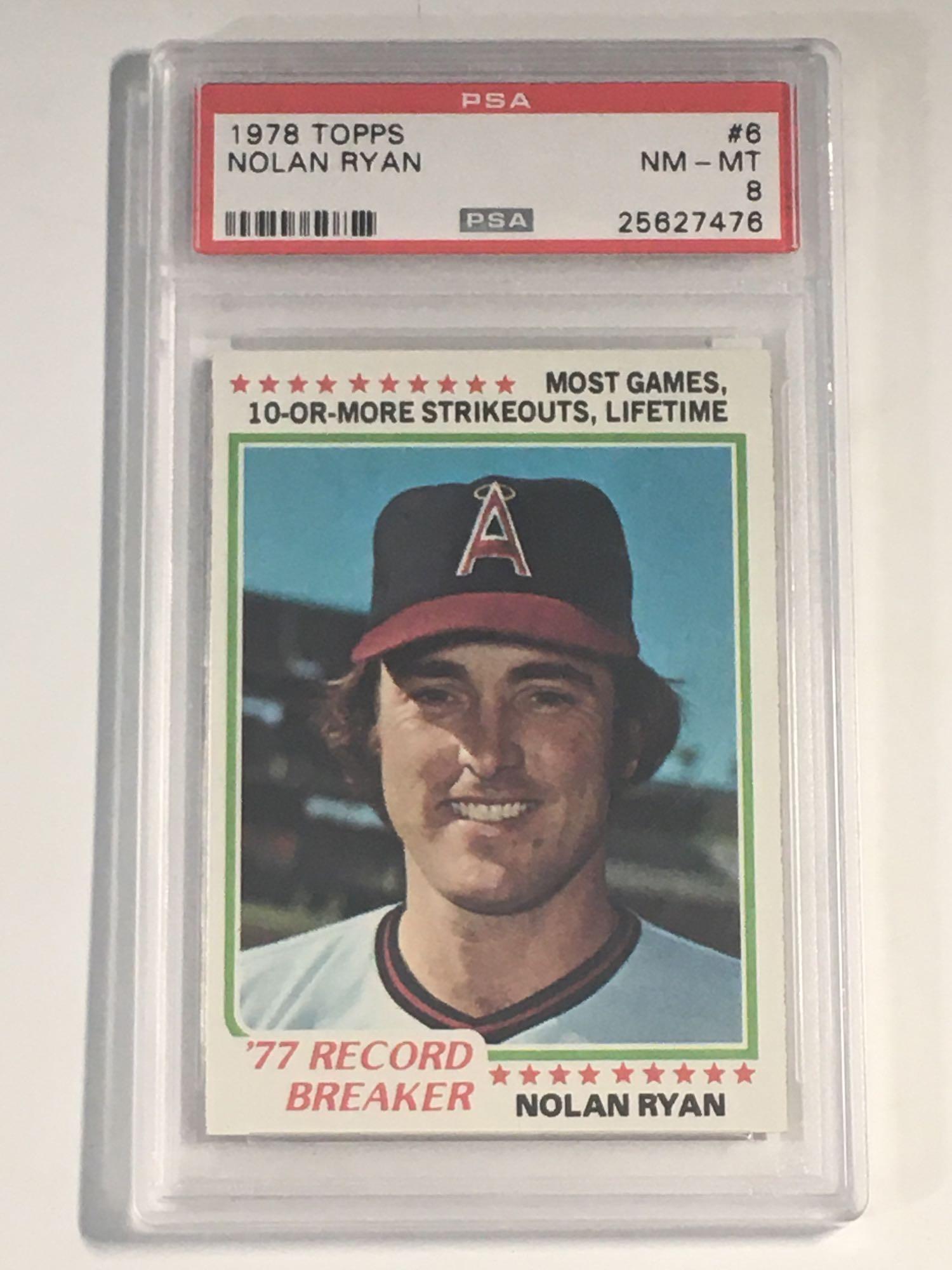 1978 Topps #6 Nolan Ryan Record Breaker PSA 8 (1 of 8)