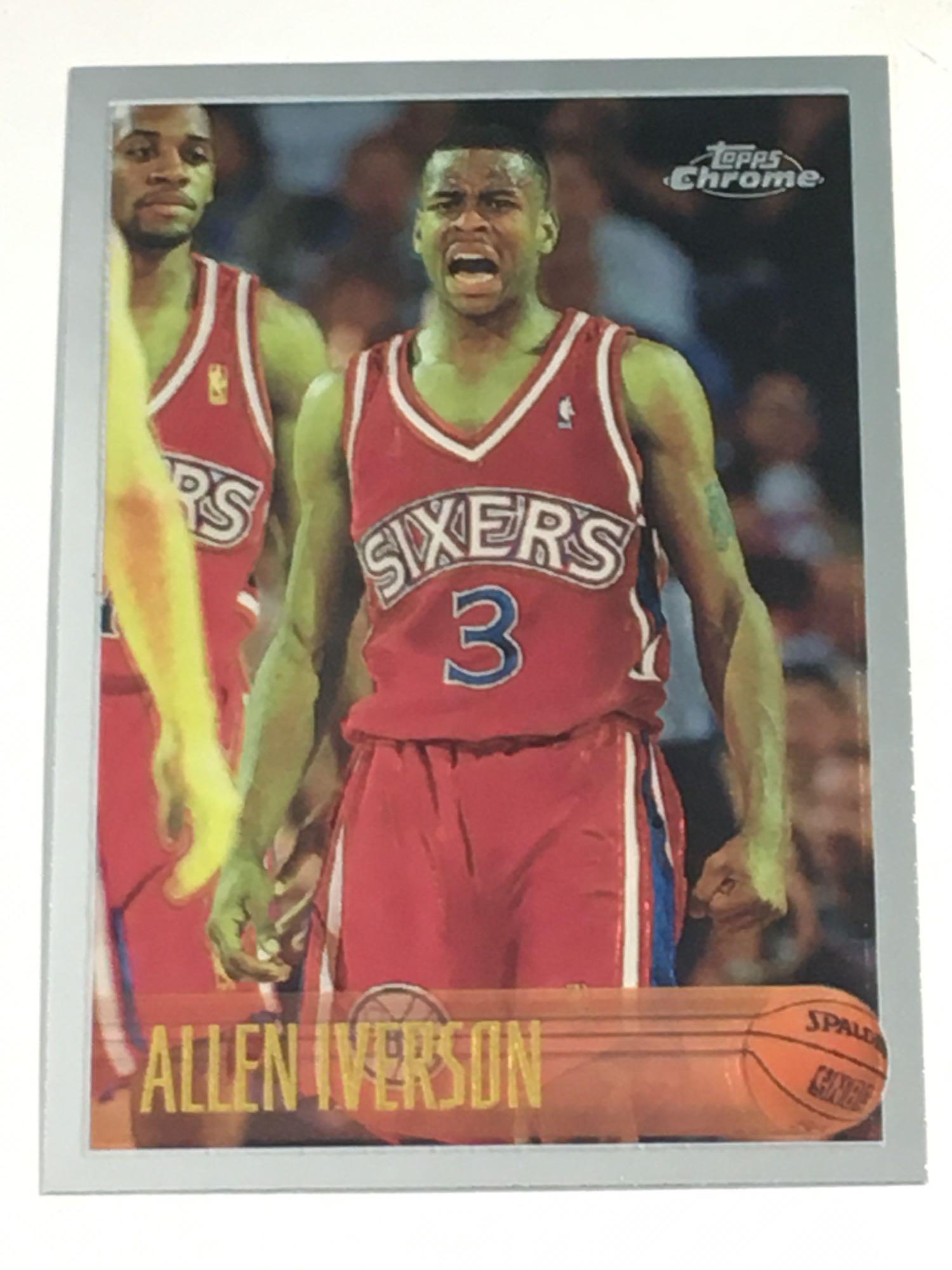 1996 Topps Chrome #171 Allen Iverson Rookie Card (1 of 8)