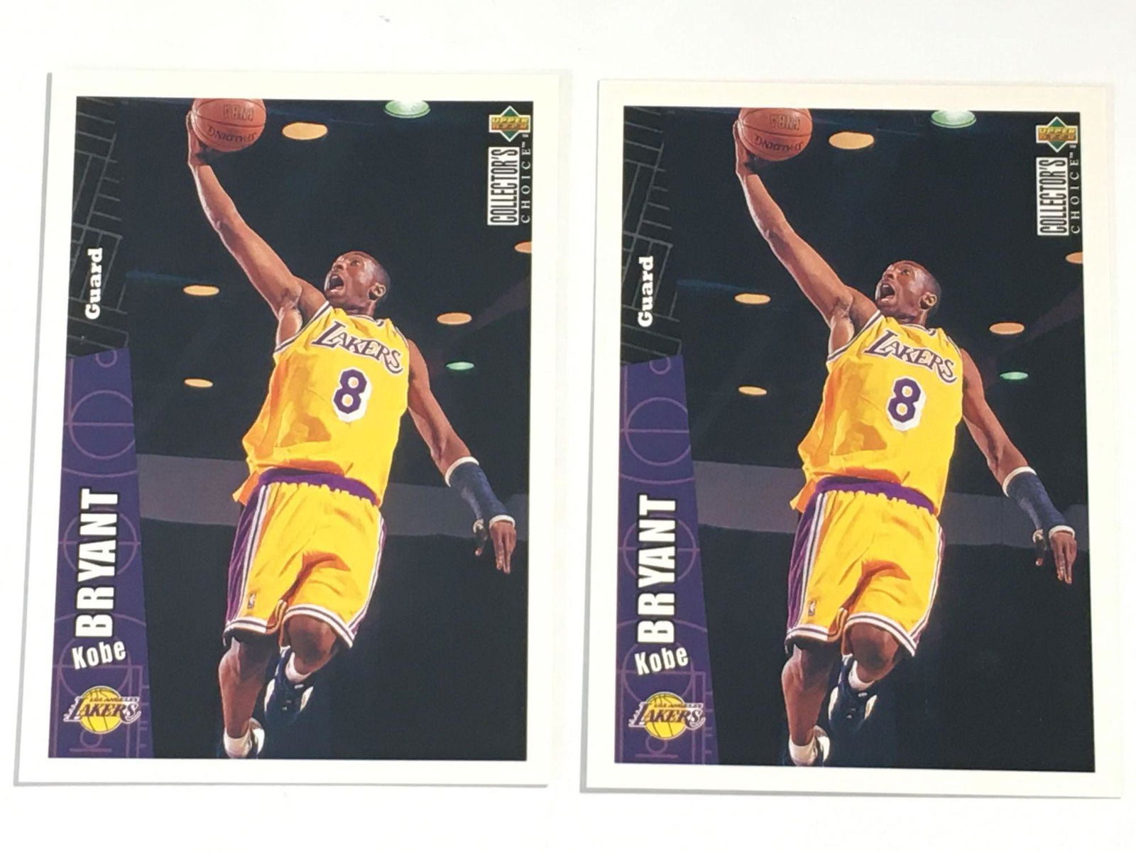 Pair of 1996 Collector's Edge #267 Kobe Bryant Rookies (1 of 14)