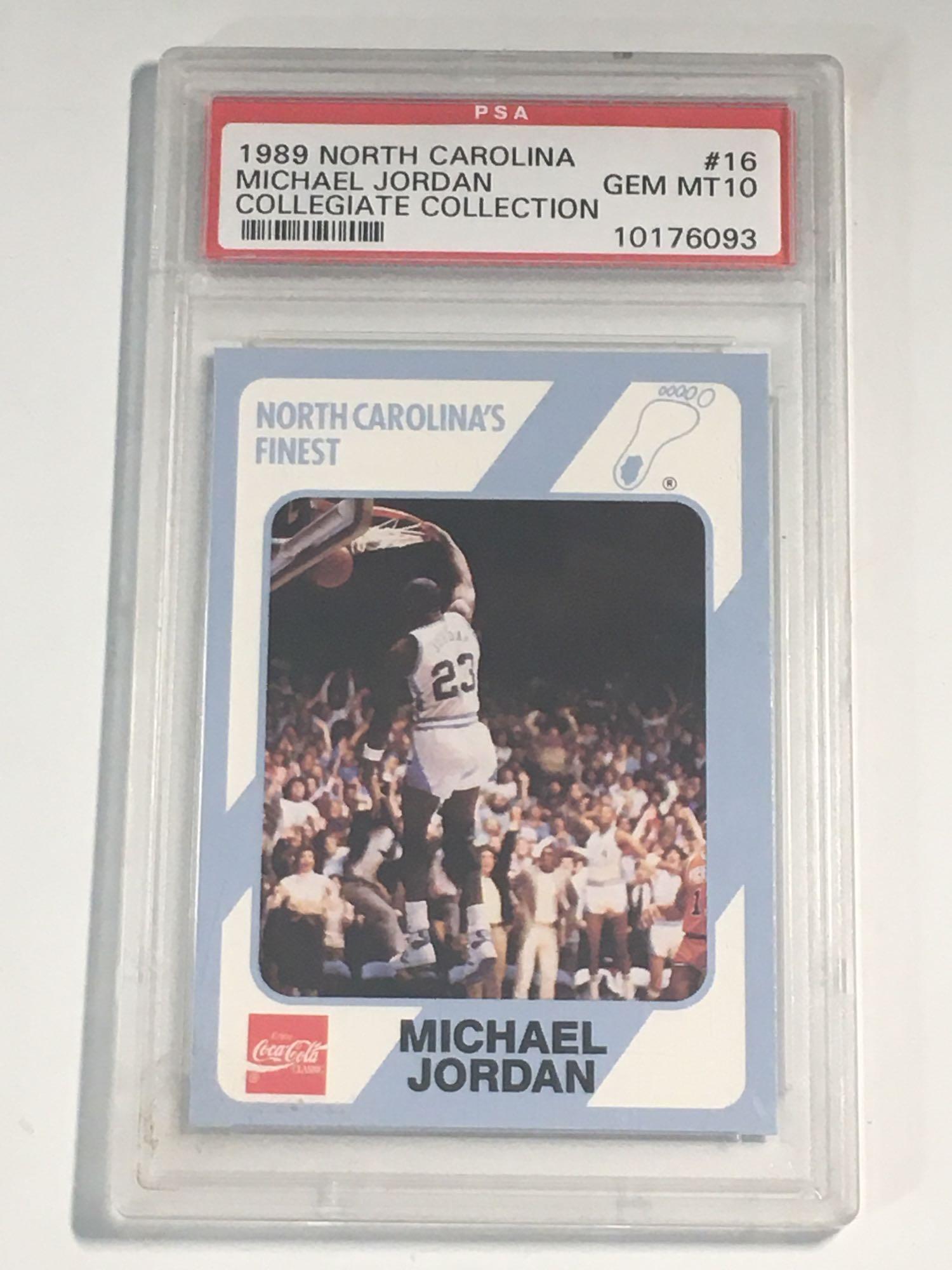 1989 North Carolina #16 Michael Jordan PSA 10 (1 of 7)