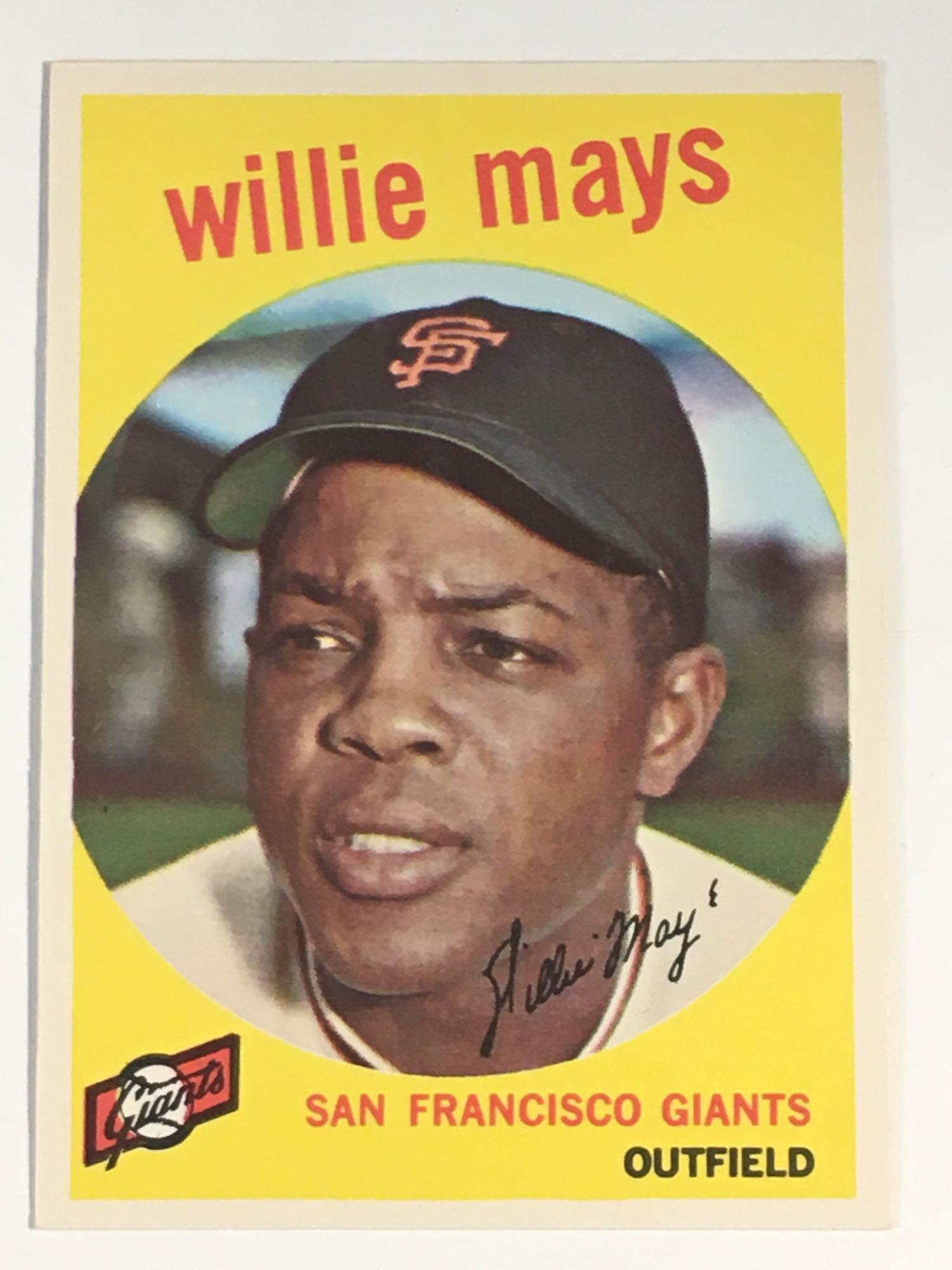 1959 Topps #50 Willie Mays Giants (1 of 9)