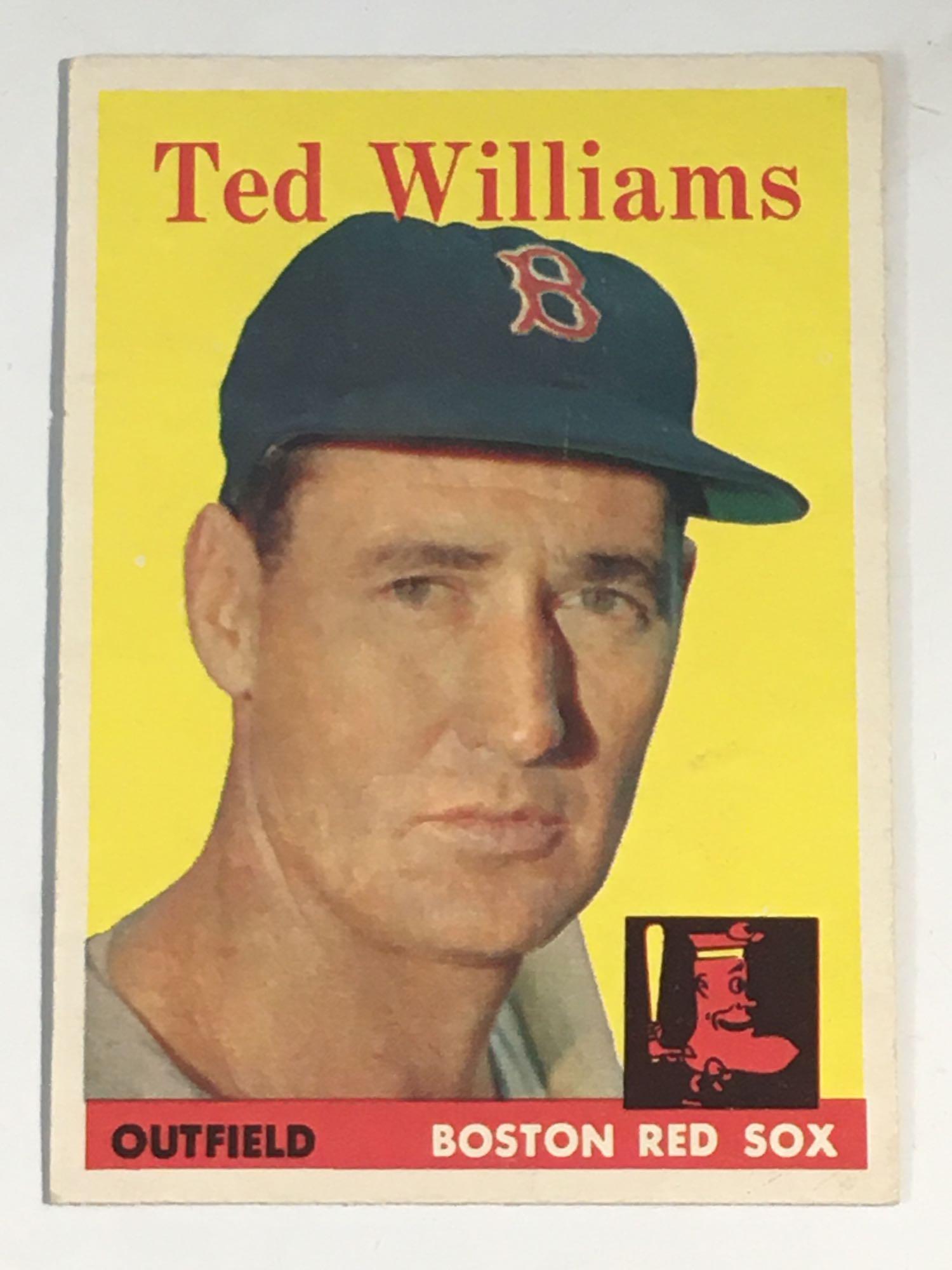 1958 Topps #1 Ted Williams Boston Red Sox (1 of 10)
