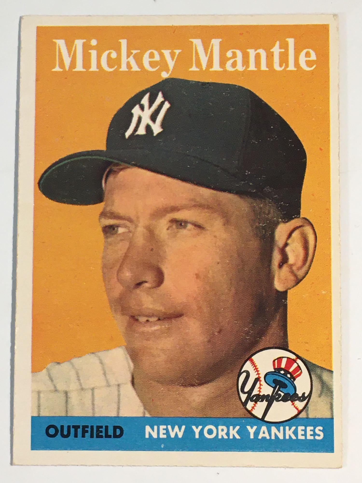 1958 Topps #150 Mickey Mantle New York Yankees (1 of 9)