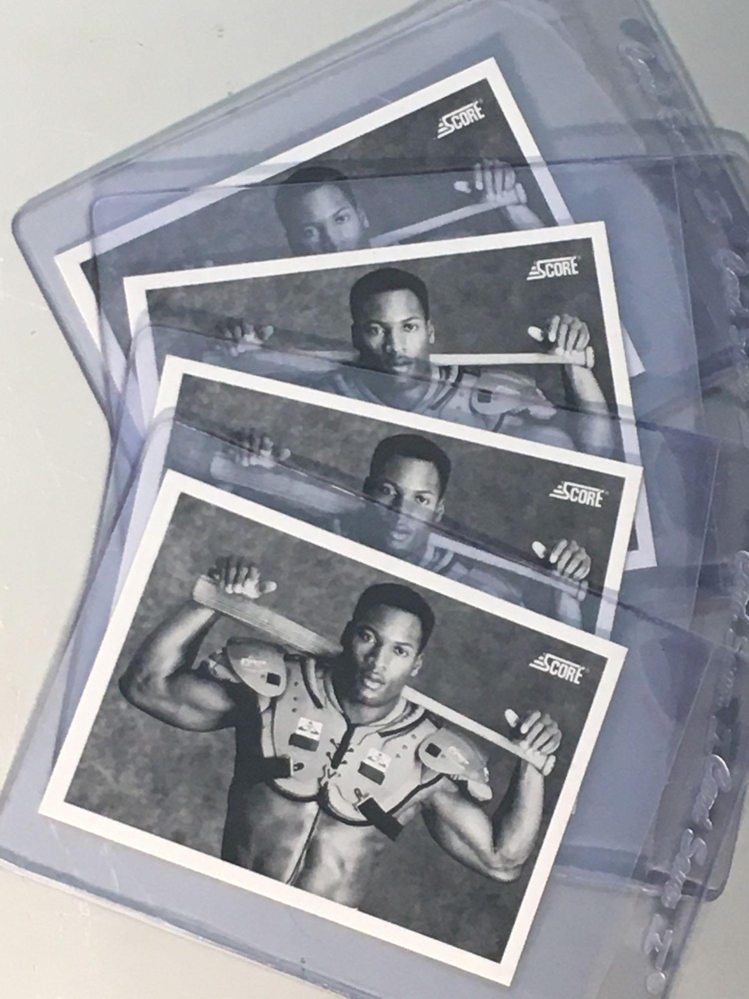 1990 Score # 697 BO  - Bo Jackson Iconic Cards (4) (1 of 10)