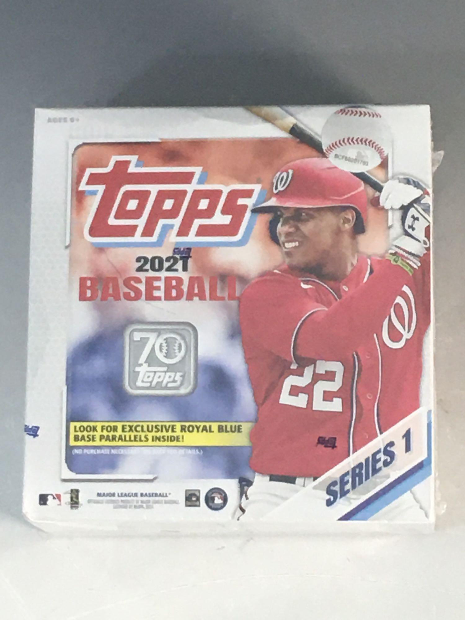 2021 Topps Series 1 Baseball Jumbo Box Blue Royal (1 of 7)