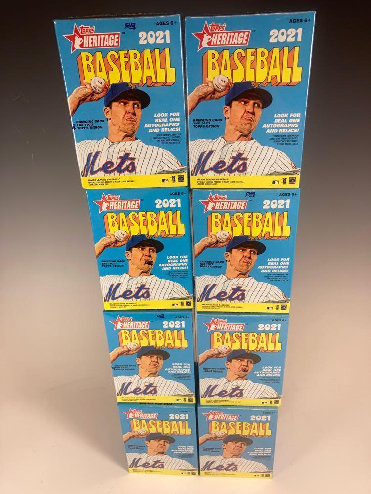 2021 Topps Heritage Blaster Boxes (8) (1 of 4)