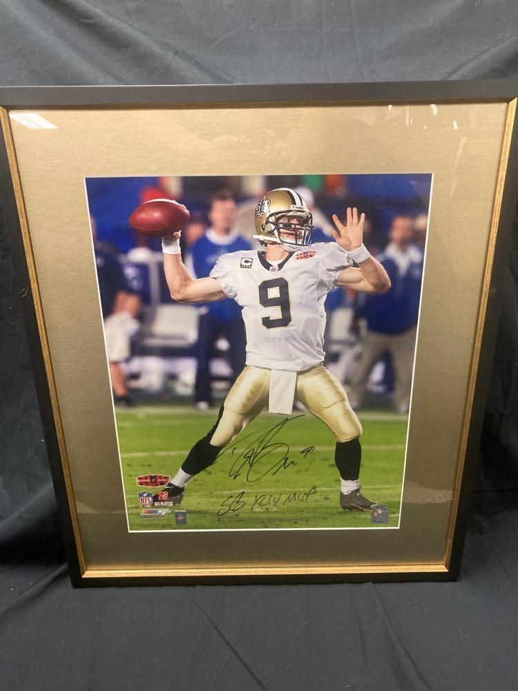 Drew Brees Autographed Super Bowl MVP 16x20 Photo (1 of 6)