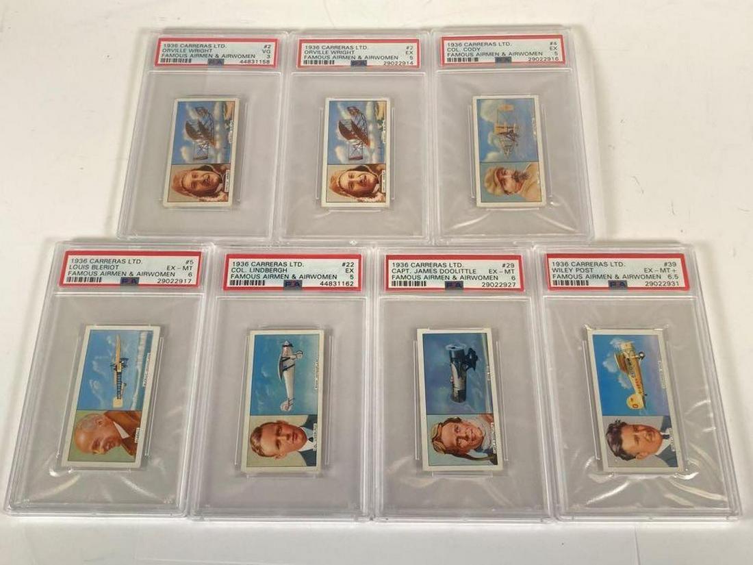 1936 Carreras Ltd. Famous Airmen and Women PSA Graded (1 of 9)