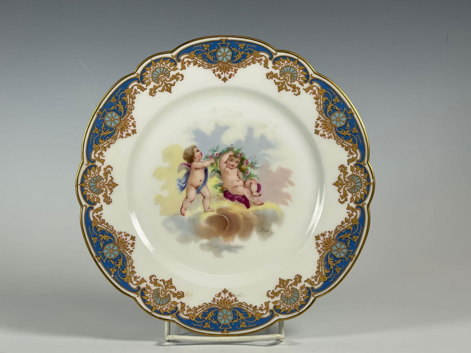 Artist Signed Chateau Des Tuileries Sevres  Porcelain (1 of 14)