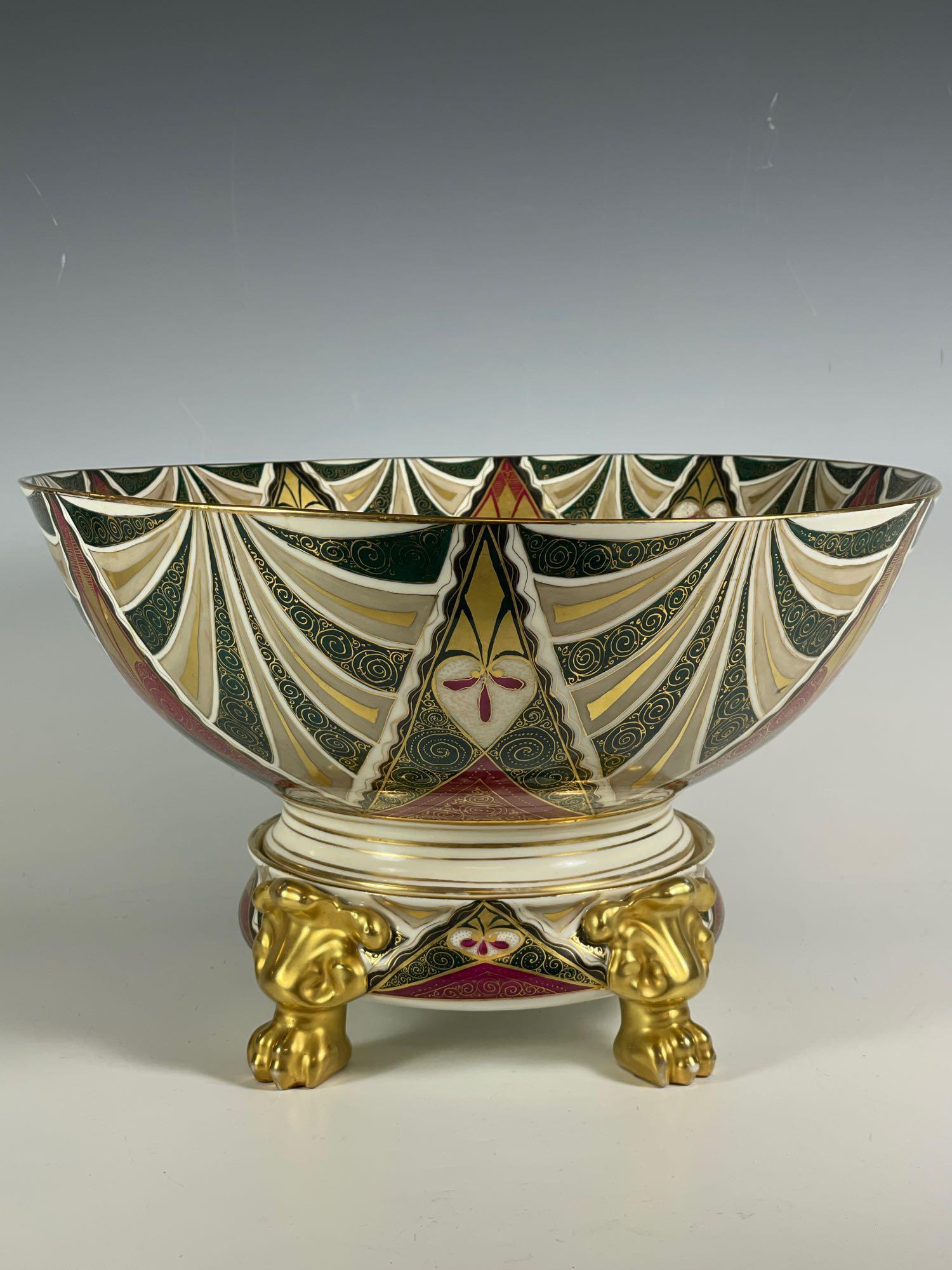 Vienna Austrian Art Deco ALHAMBRA Footed Punch Bowl (1 of 15)