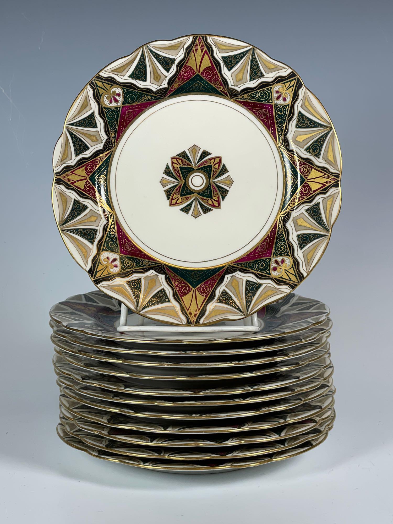 Set of Twelve Vienna Austria Art Deco Plates (1 of 14)