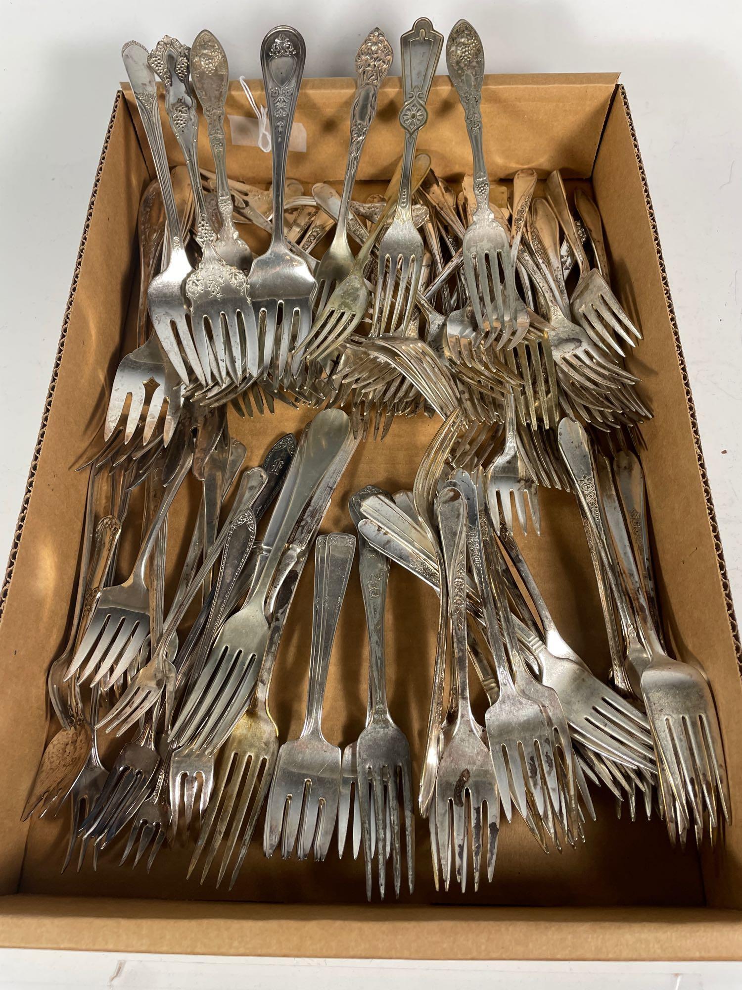 Large Collection of Silver Plate Forks (1 of 16)