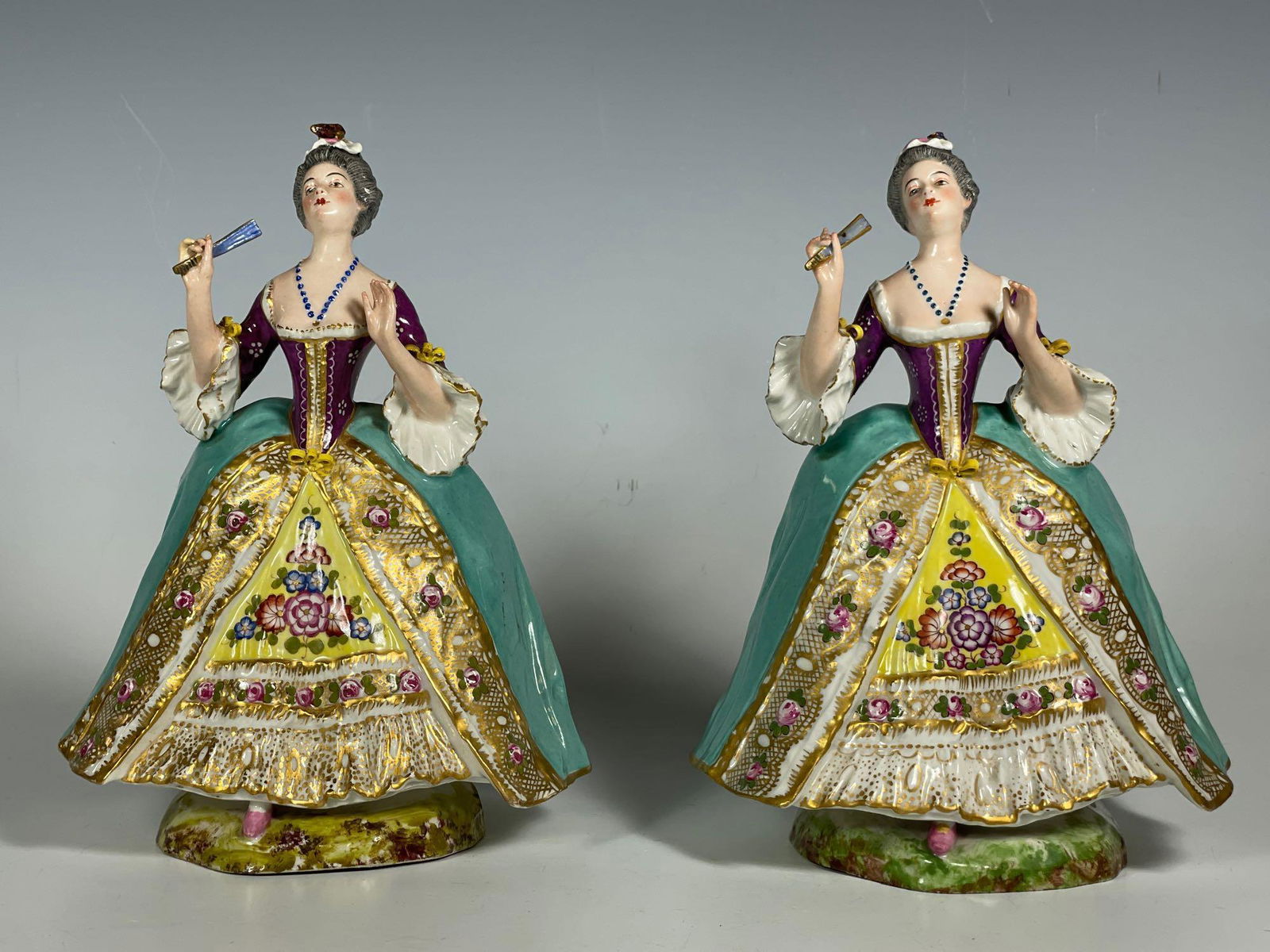 Two 18th Century Chelsea Porcelain Figurines Gold (1 of 15)