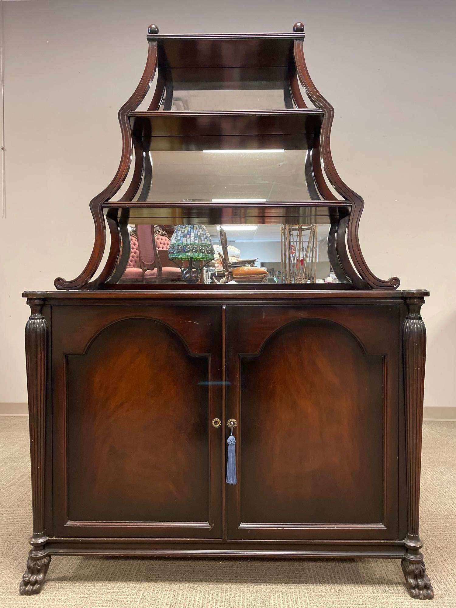 Mid 19th Century Mahogany Claw Foot Open Top Server (1 of 11)
