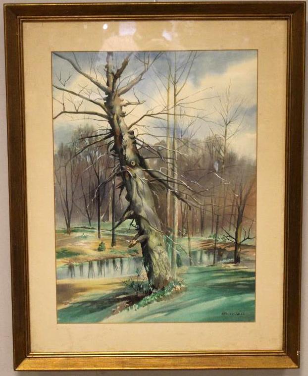 Alfred Howell 20th Century Landscape Watercolor (1 of 11)