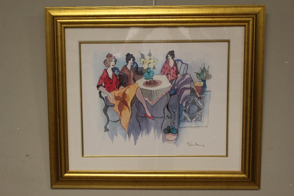 Itzchak Tarkay signed Mixed Media 'Blissful Moments' (1 of 8)