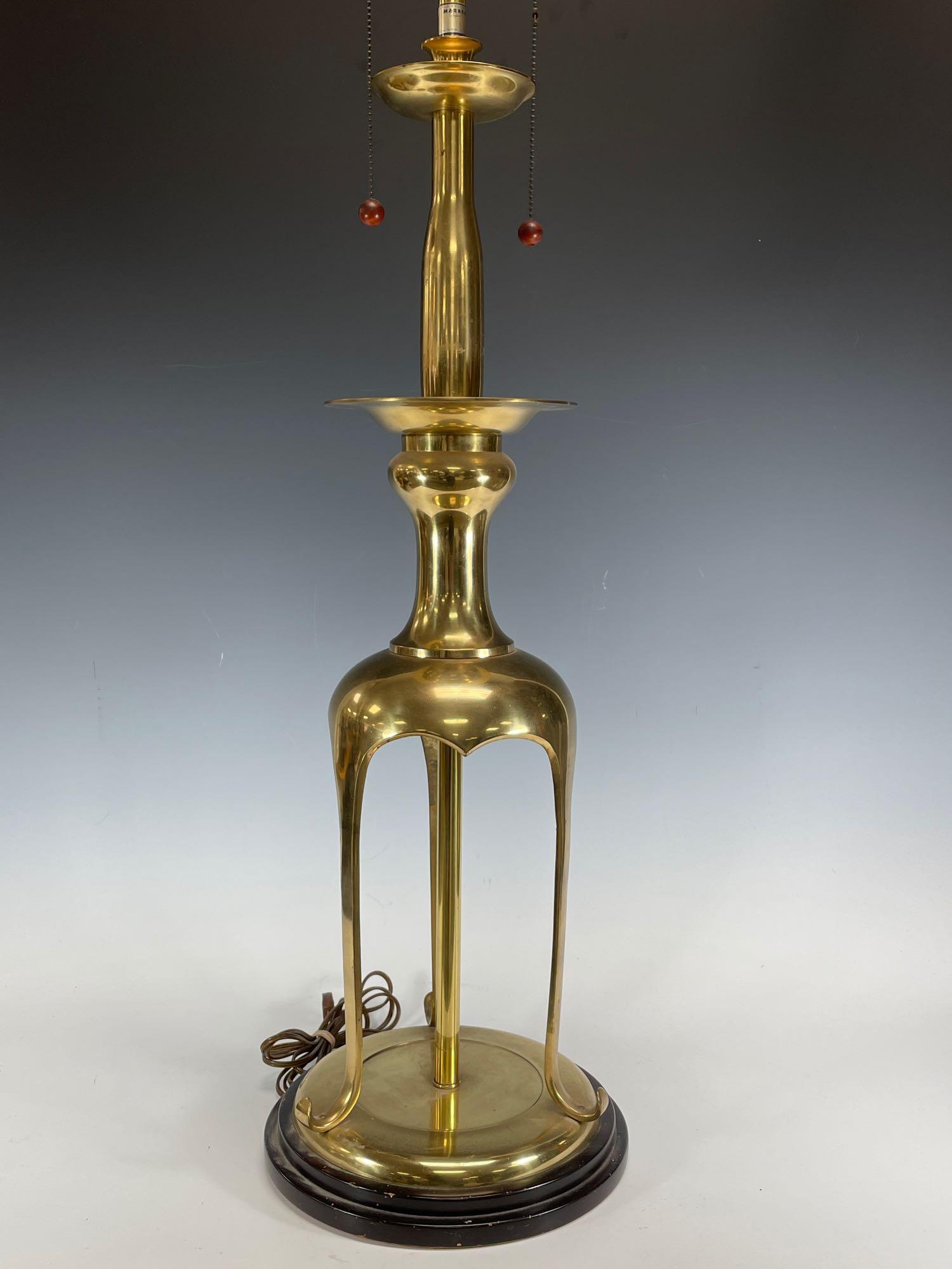 Mid Century Tall Brass Lamp by MARBRO Lamp Co (1 of 9)