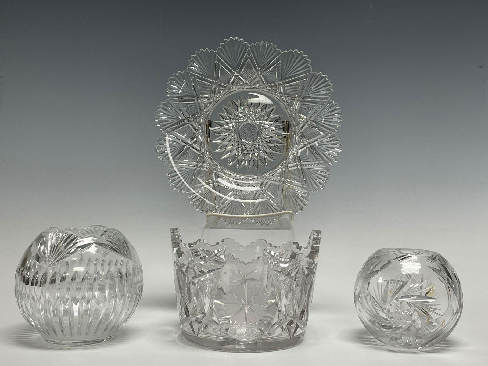 Antique Patterned Glass and Crystal Group Lot (1 of 13)