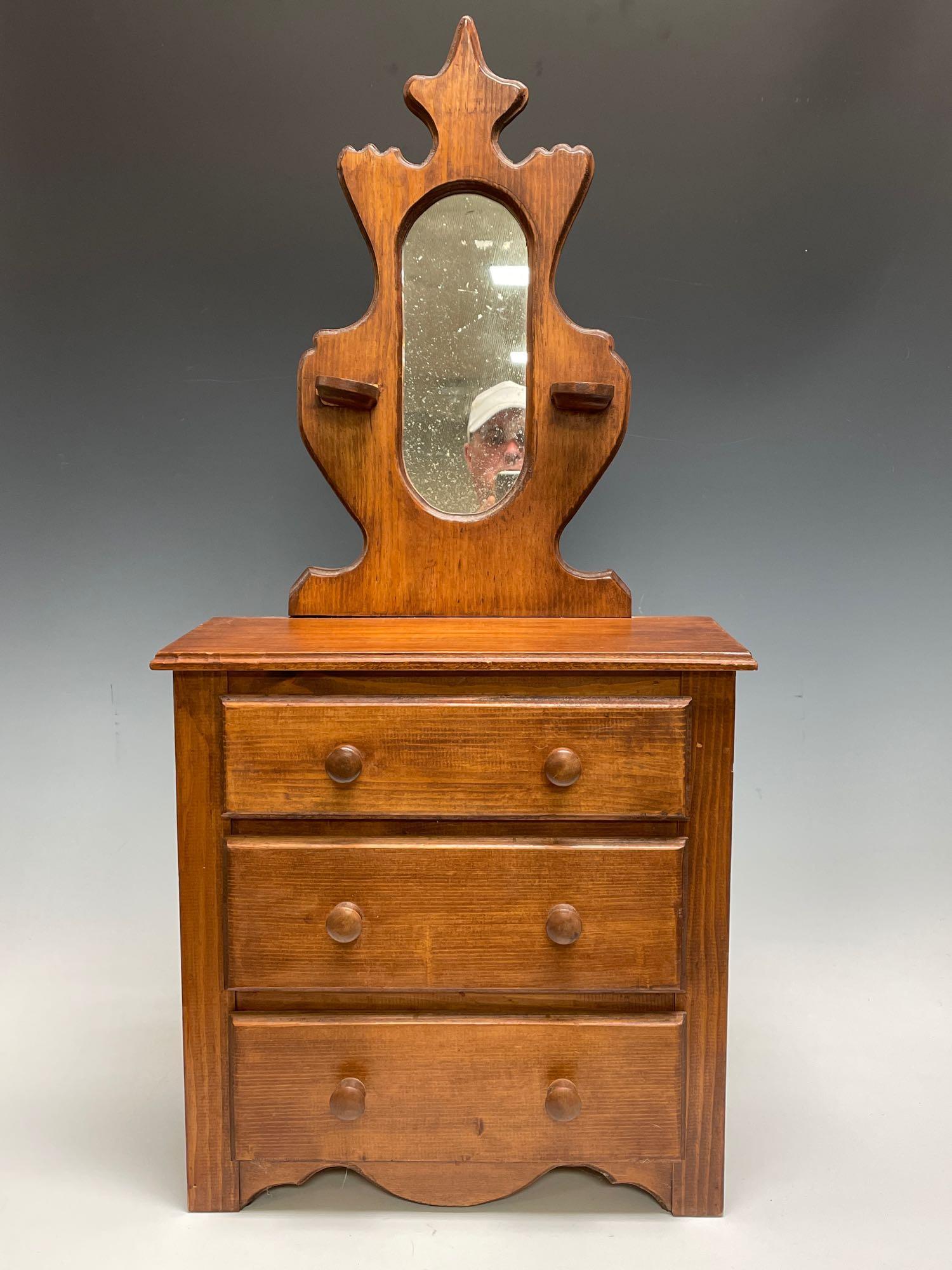 Miniature 20th c. Custom Rendering of Victorian Dresser (1 of 8)