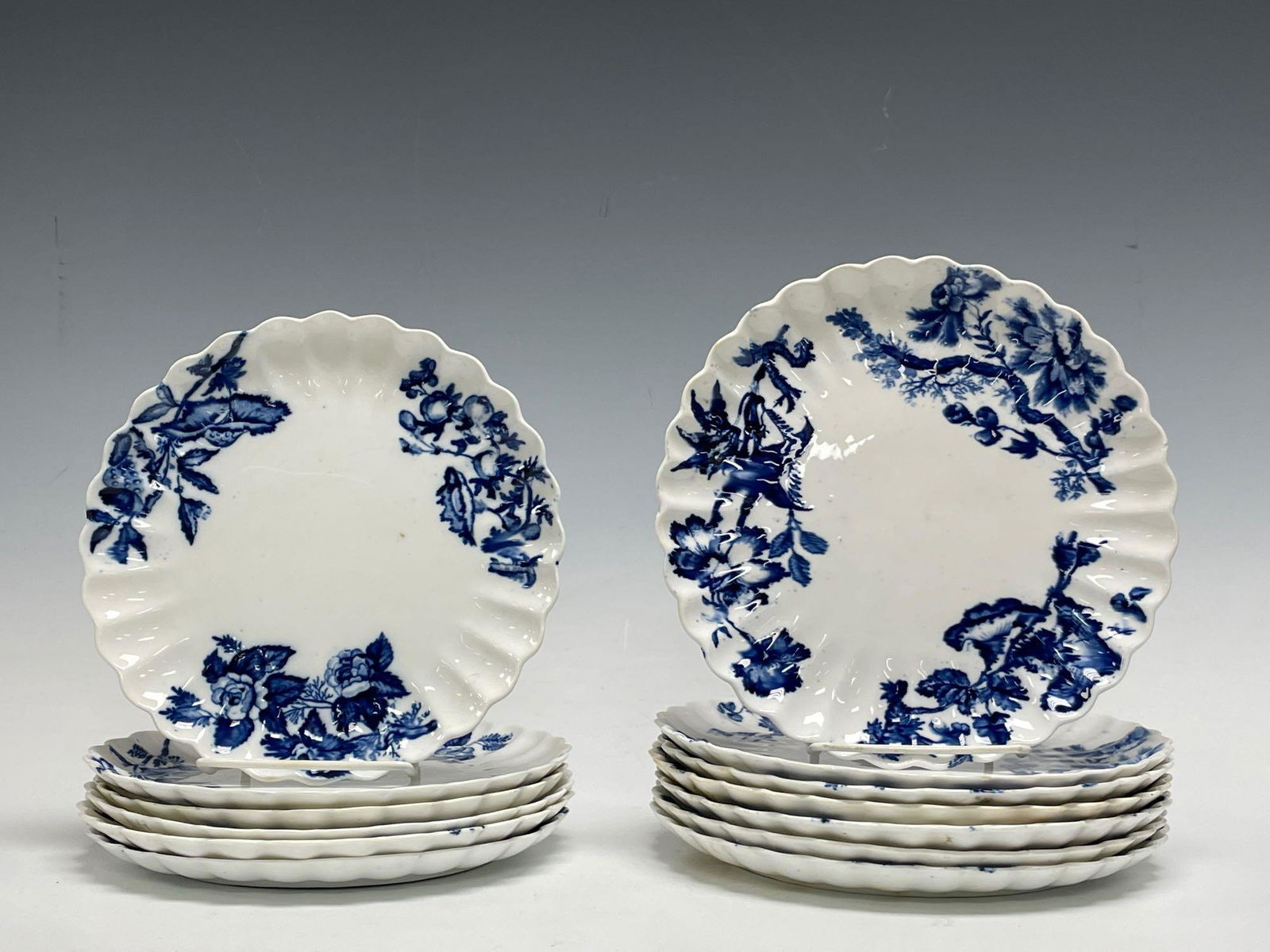 Thirteen (13) Damask Flo Blue Porcelain Plates (1 of 13)