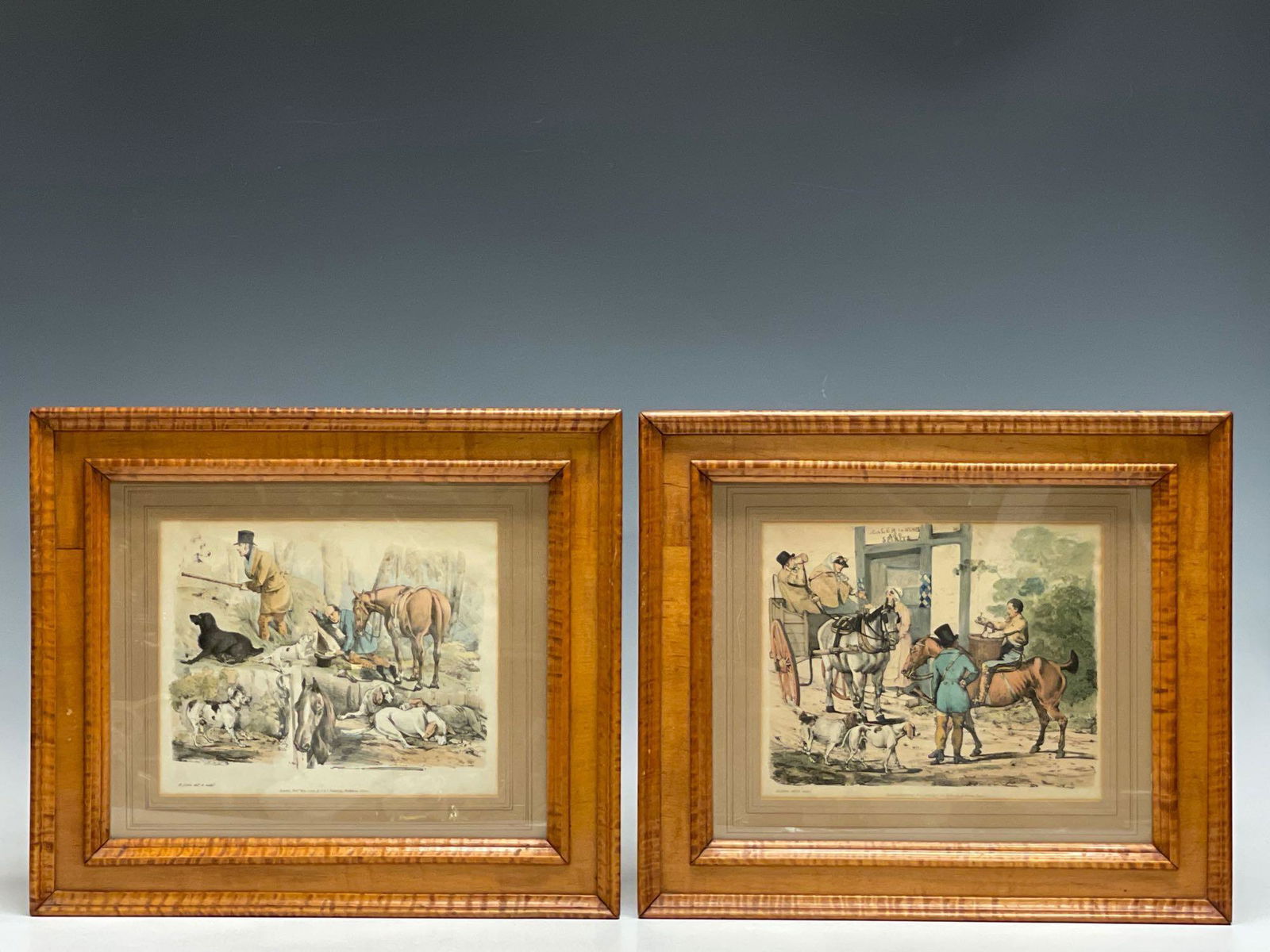 Two (2) Aquatint Lithos After Henry Alken in Tiger (1 of 15)