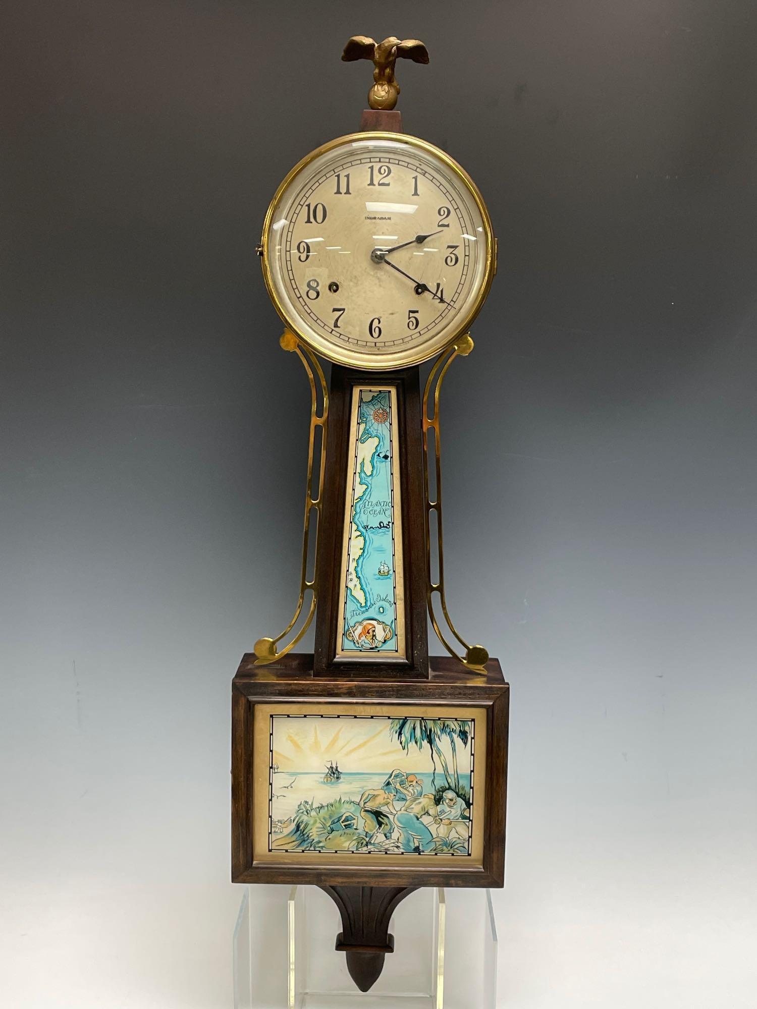 TREASURE ISLAND CLOCK - Banjo Clock by E. Ingraham Co (1 of 18)