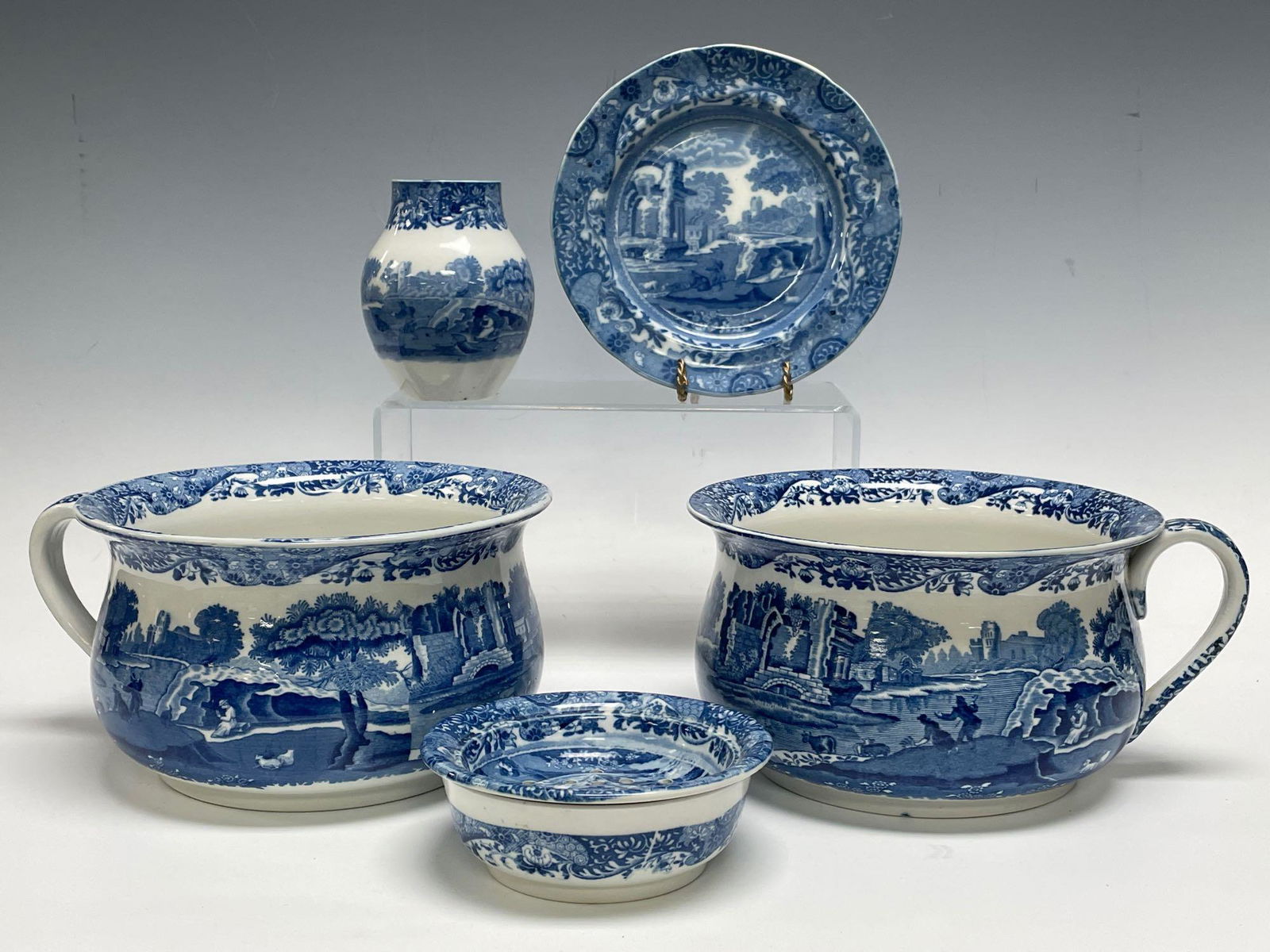 Copeland Spodes Italian Chamber Pots Flower Frog Vase (0228) on Oct 16