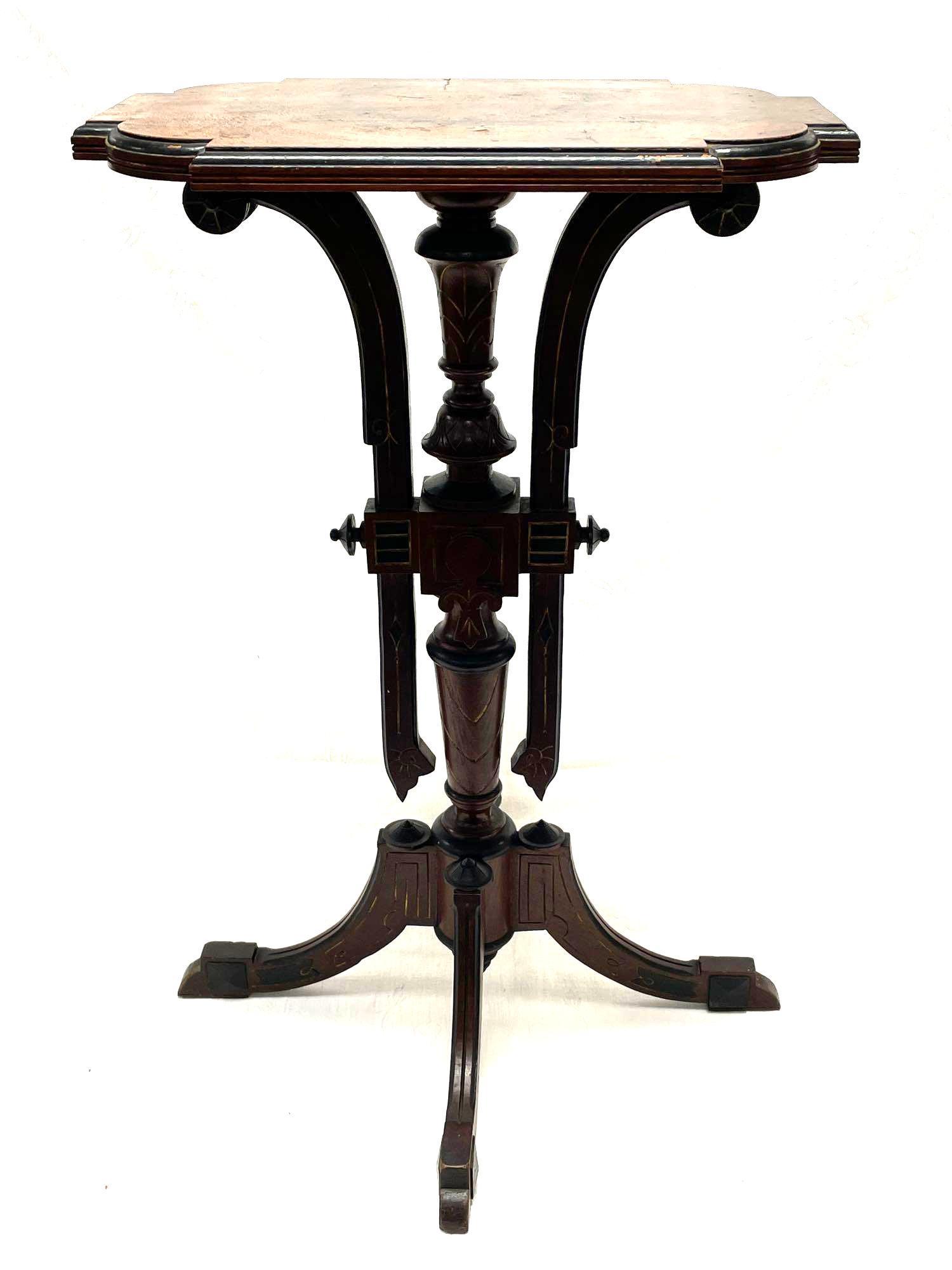 Victorian Renaissance Revival Carved Walnut Candle (1 of 12)