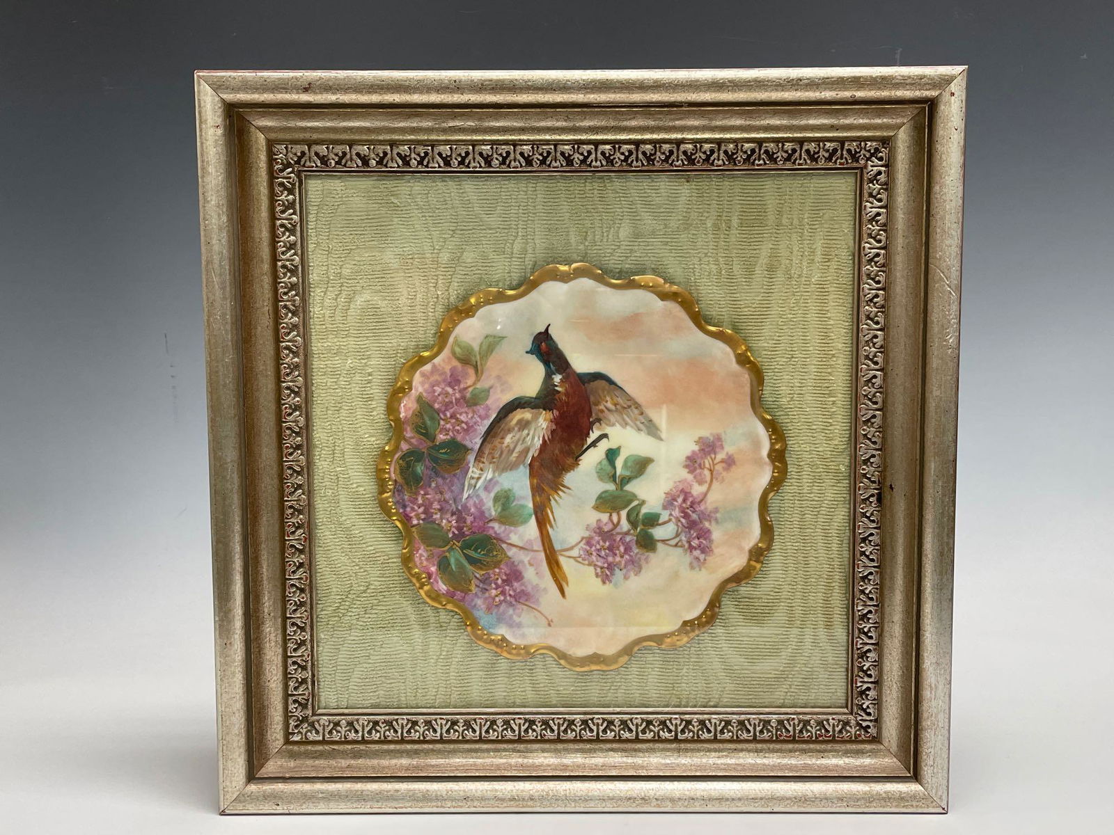 Limoges Coiffe Porcelain Hand Painted Bird Plate Ca. (1 of 7)