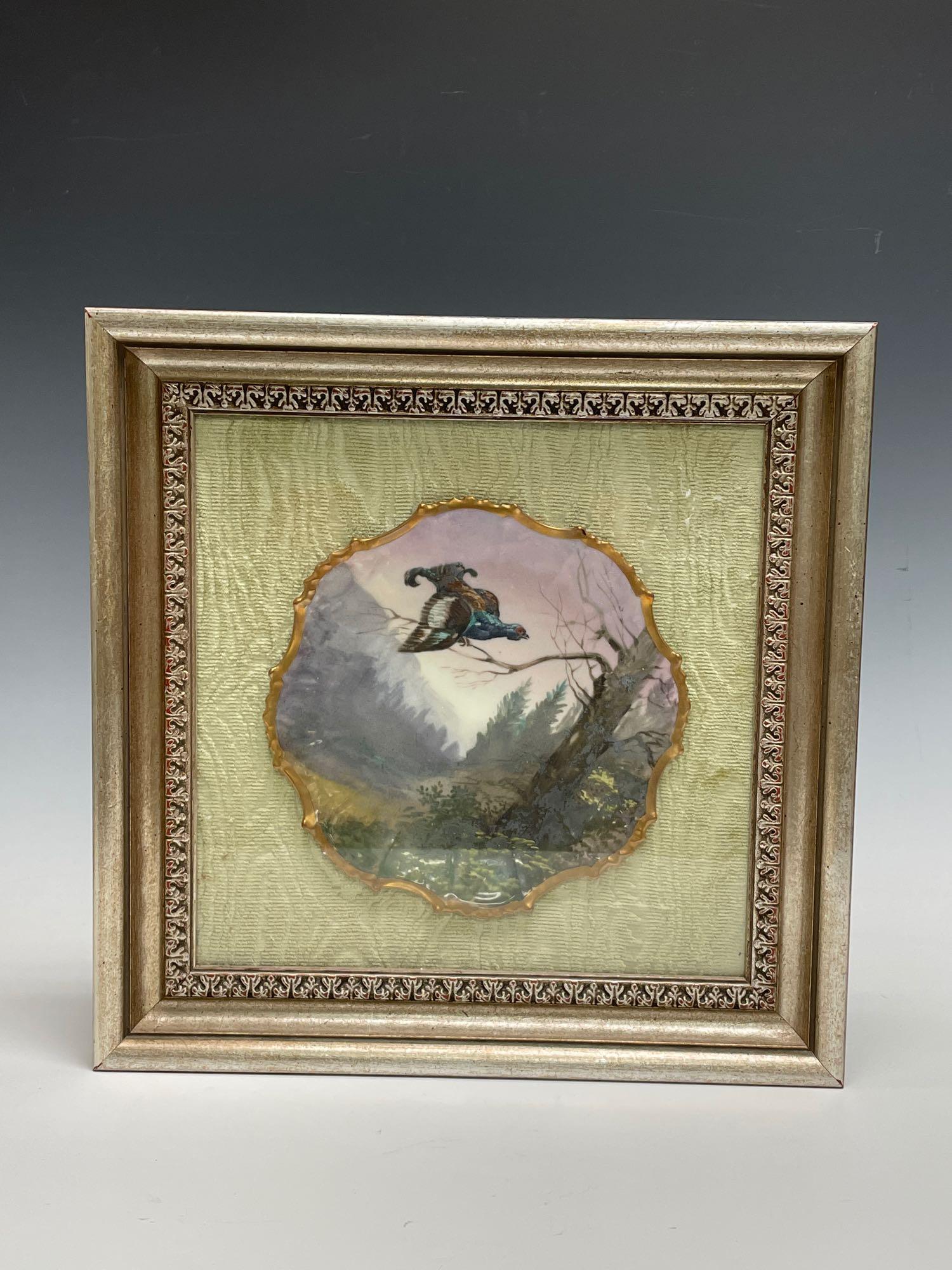 Limoges Coiffe Porcelain Hand Painted Bird Plate Ca. (1 of 8)