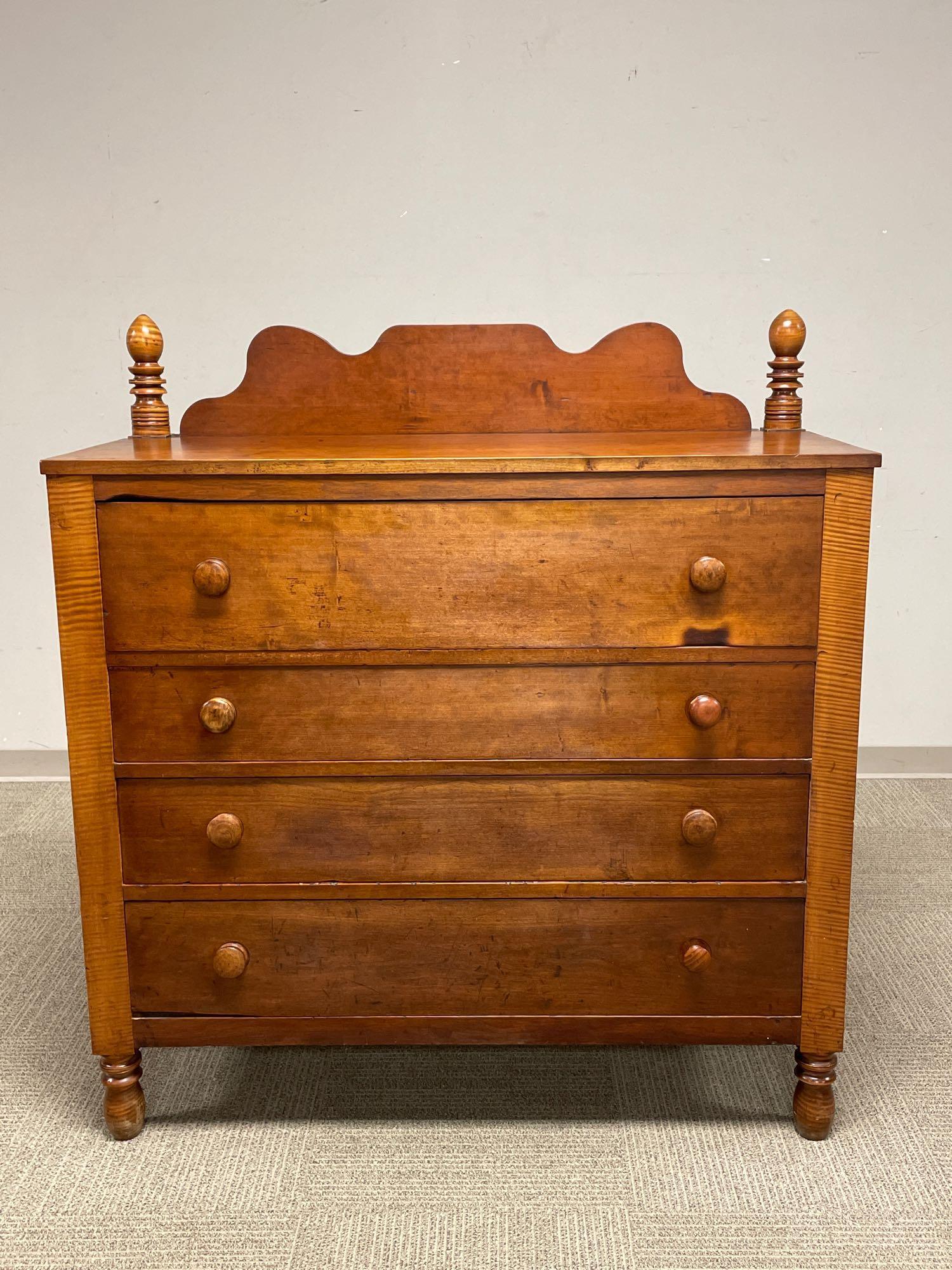 Early American Country Empire Tiger Maple And Cherry (1 of 16)