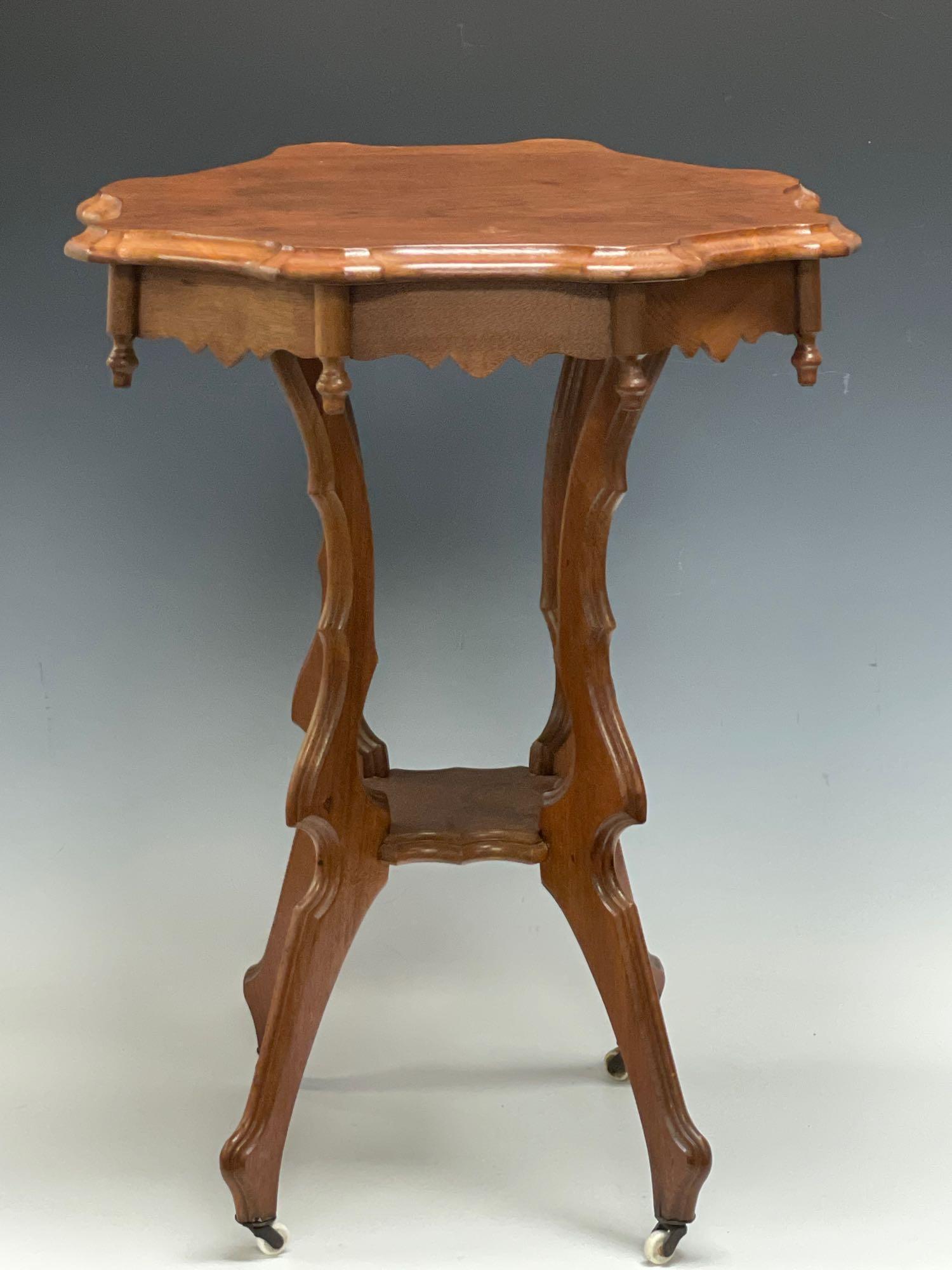 19th C. American Victorian Walnut Table (1 of 7)