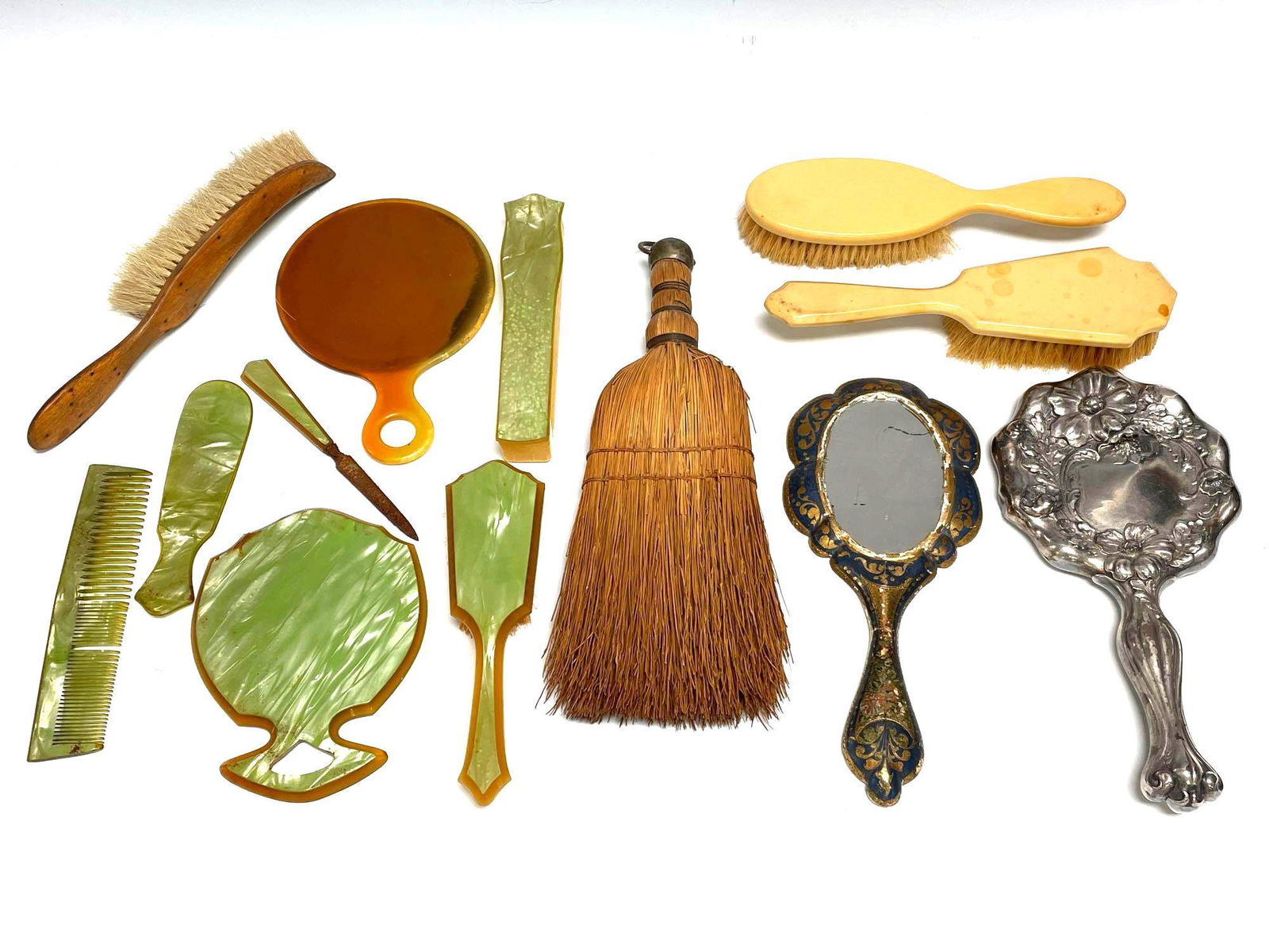 Lucite Celluloid Dresser Vanity Group Lot (1 of 10)