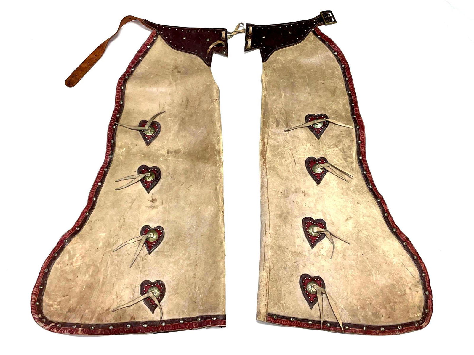 Early 20th c. Western Cowboy Leather Chaps (1 of 15)