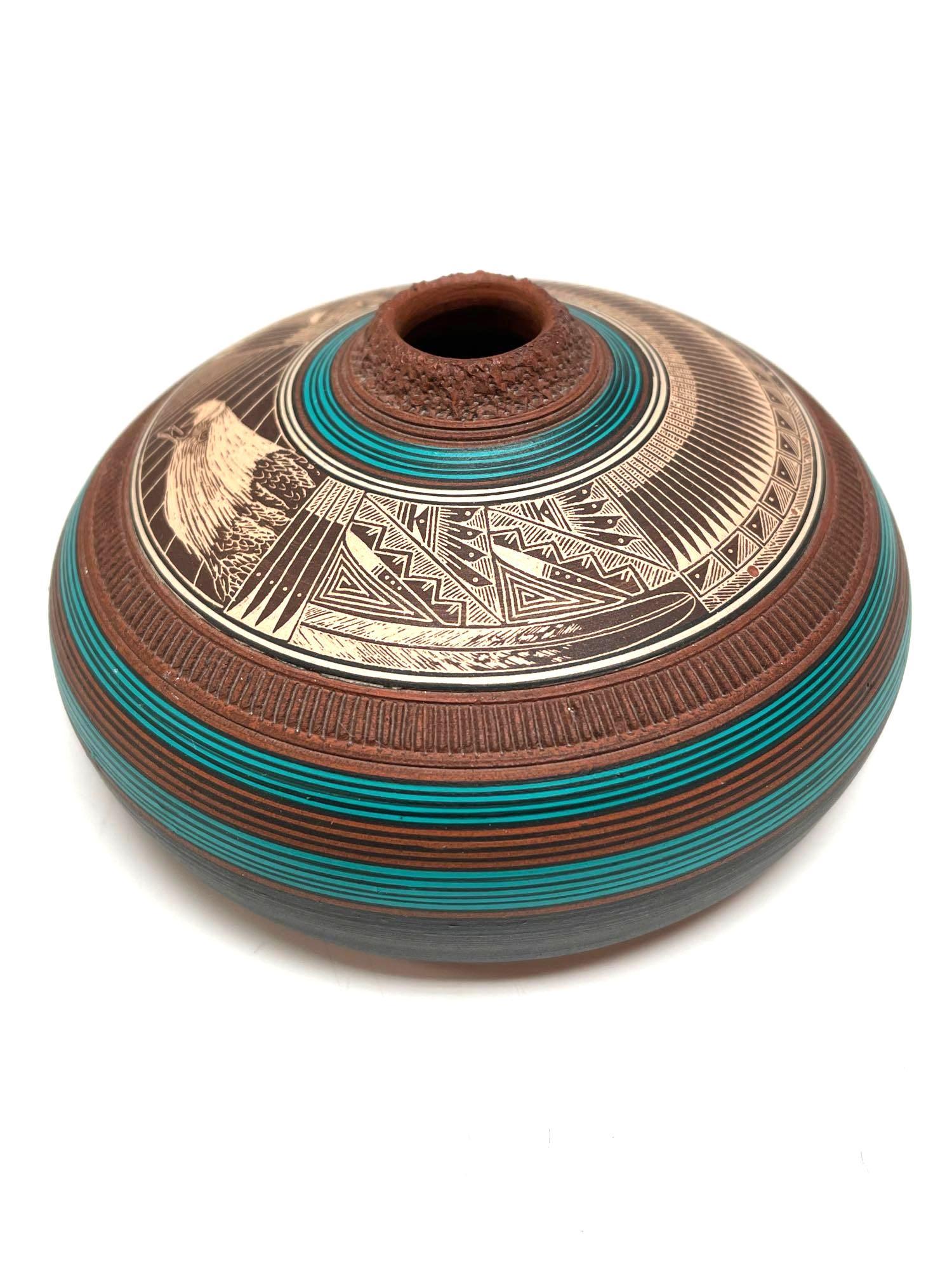 Southwest pottery Wallace Nez Navajo Seed Jar (1 of 9)