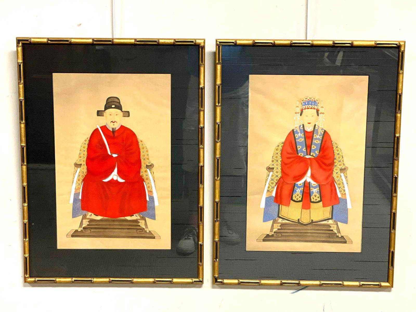 (2) Distinguished Chinese Ancestor Portrait Paintings (1 of 19)