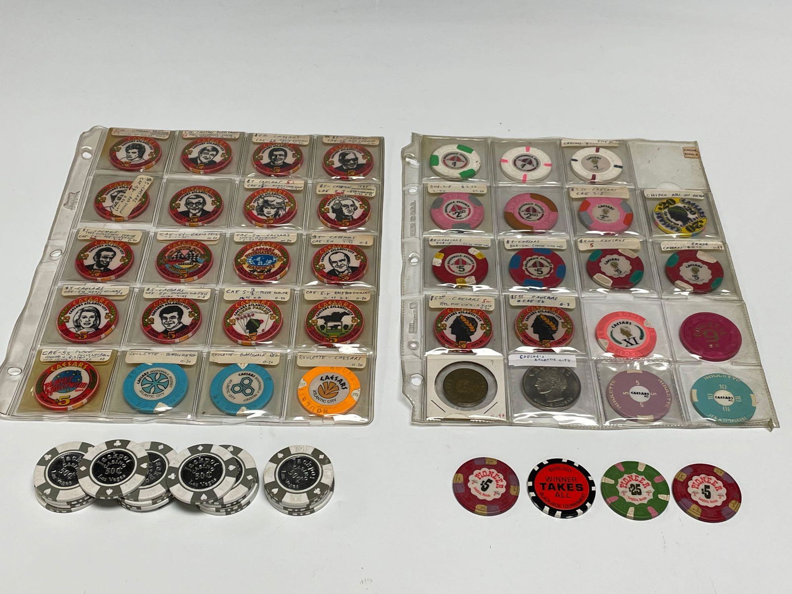 Las Vegas Atlantic City Casino Chips Collection (1 of 13)