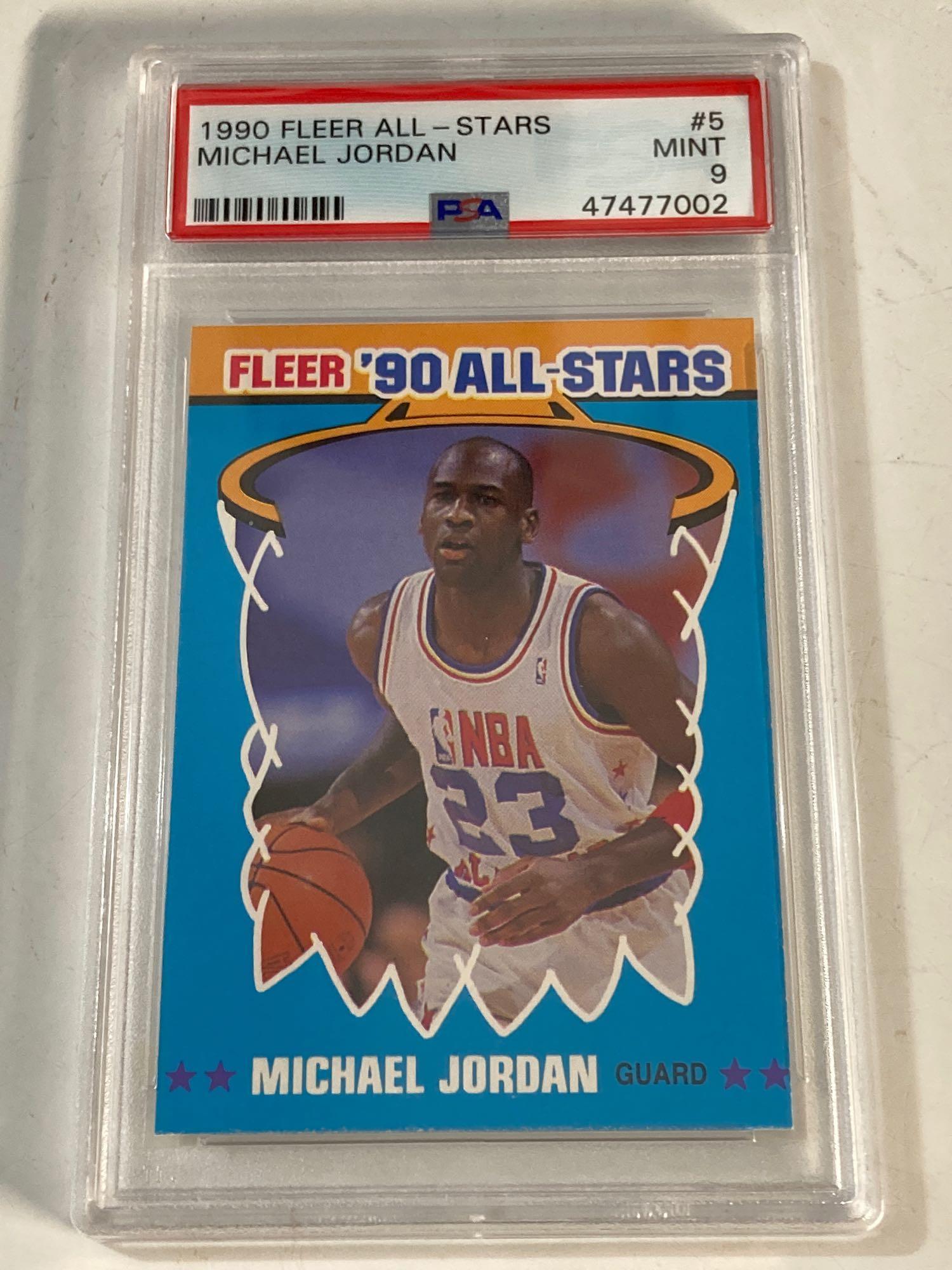 1990 Fleer All-Star #5 Michael Jordan PSA 9 MINT (1 of 8)