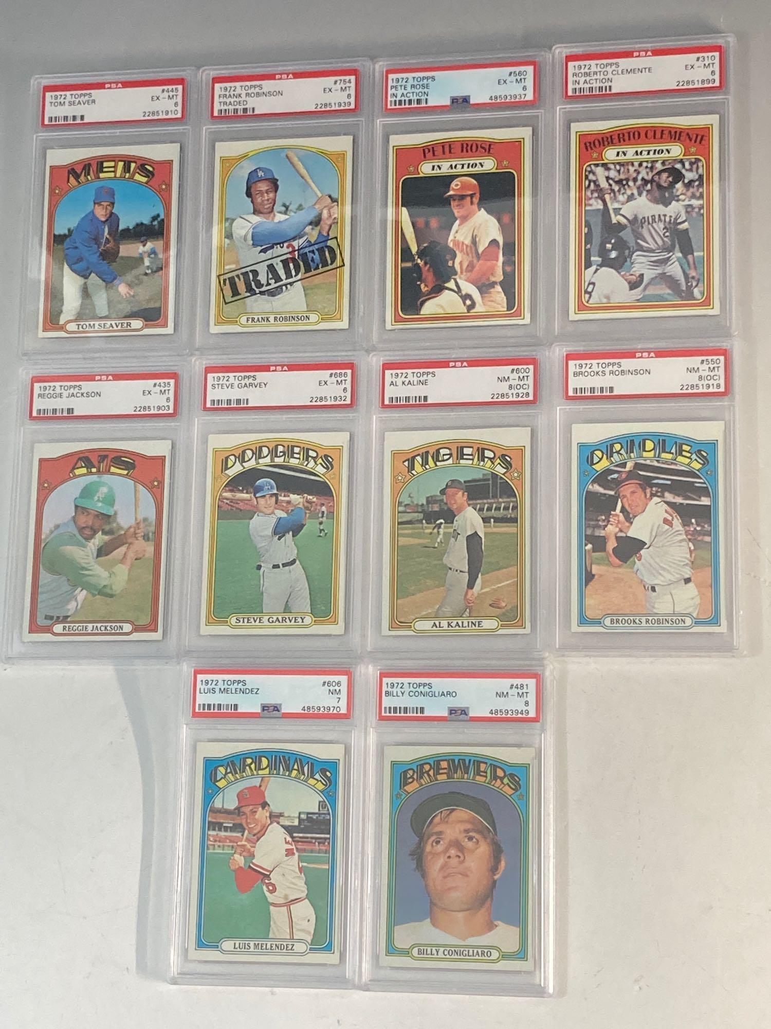 1972 Topps Baseball Card PSA Graded Stars and More Oct 23, 2021