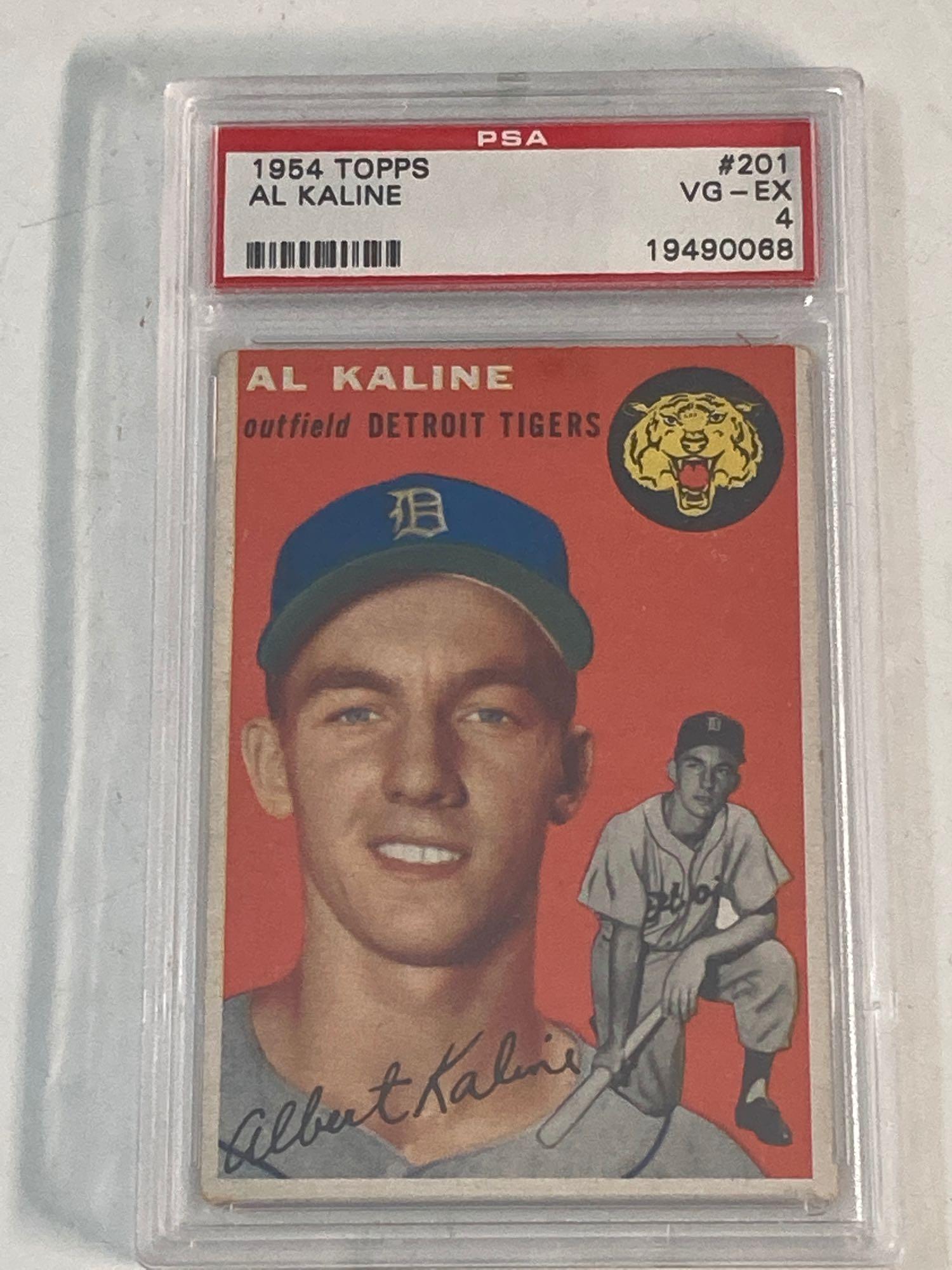 1954 Topps #201 Al Kaline Rookie PSA 4 (1 of 8)