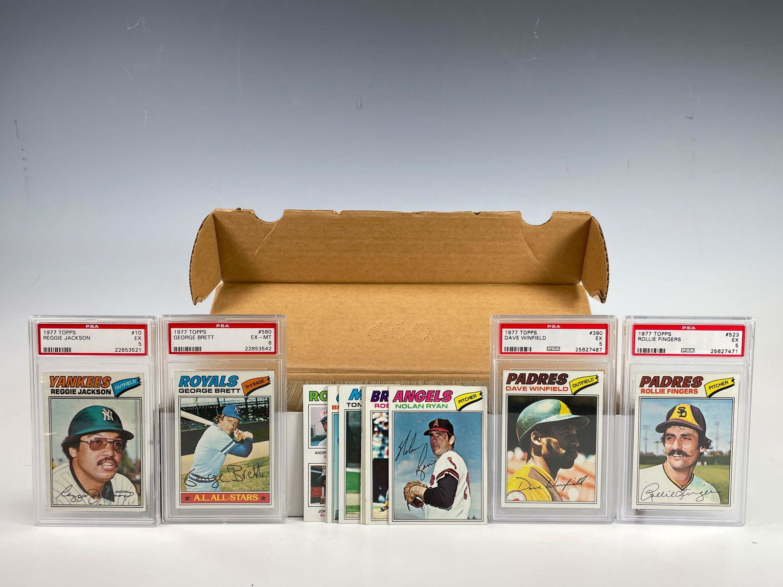 1977 Topps Baseball Card Complete Set w/ PSA (1 of 11)