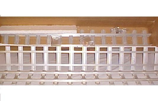 Outdoor Railroad Track For Buddy L Train Set, : Four pieces of 4ft. Track with mounting parts In original shipping box. Used very little and only inside home.