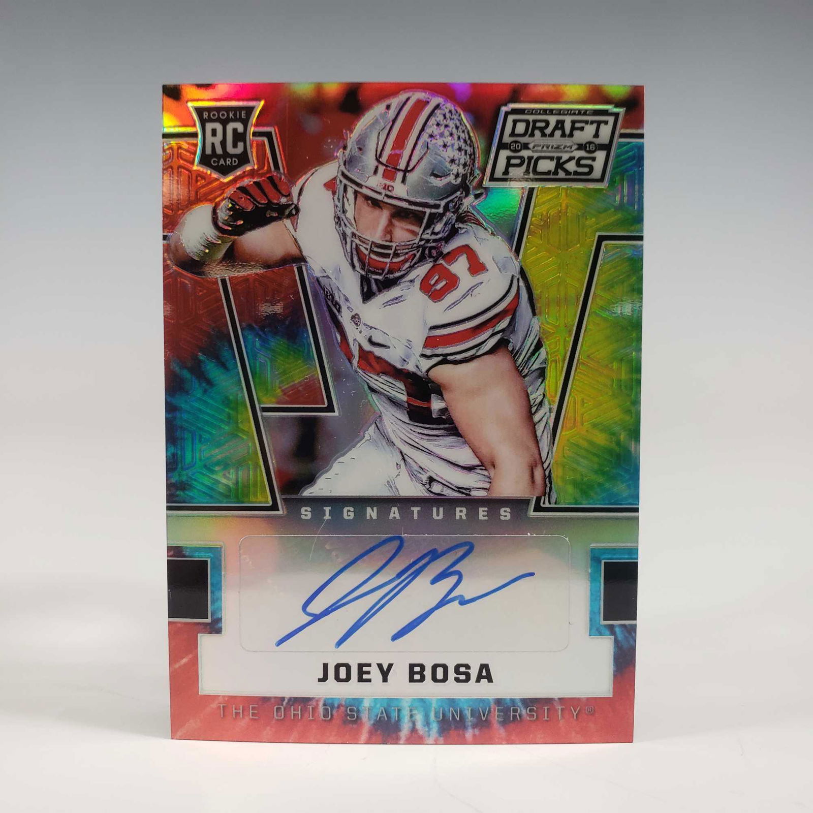 2016 Prizm Draft Picks #101 Joey Bosa Tye Dye Autograph (1 of 8)
