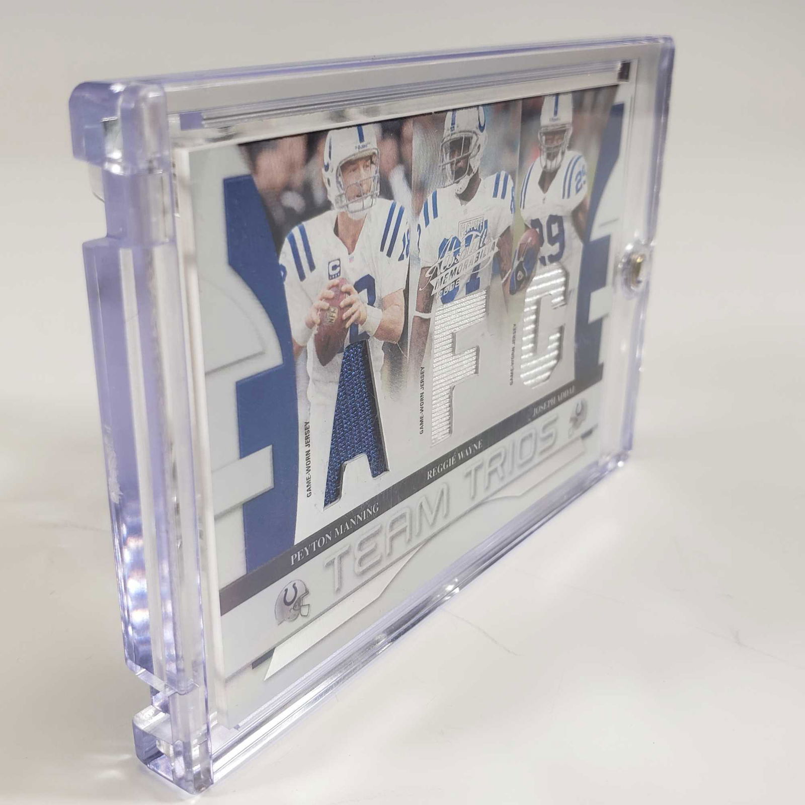 2008 Team Trios Peyton Manning, Wayne, Addai 06/50 Game (1 of 8)