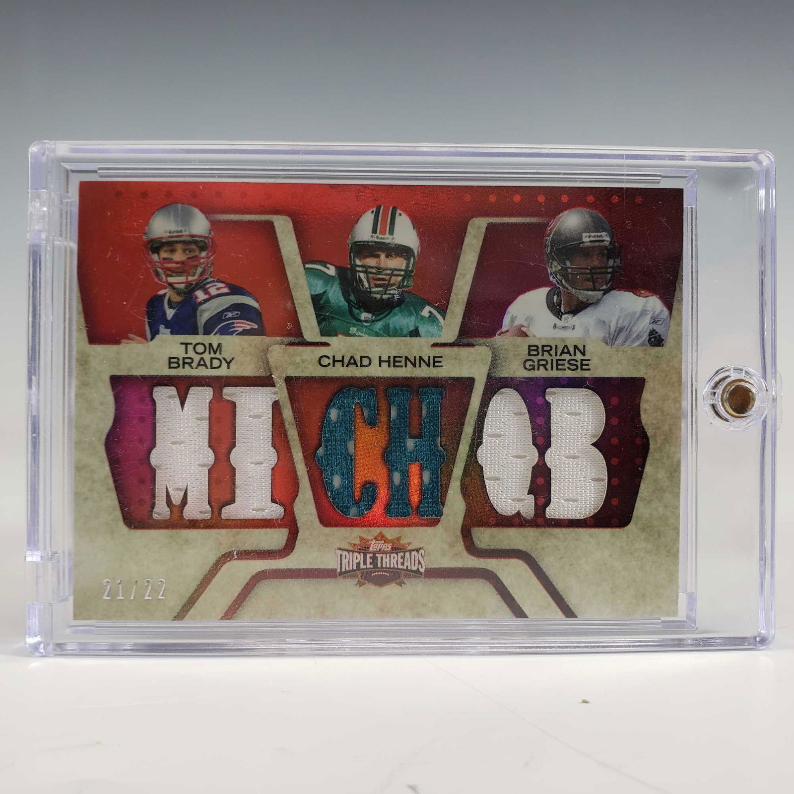 2008 Topps Triple Threads TTRC-50 Brady, Henne, Griese (1 of 10)