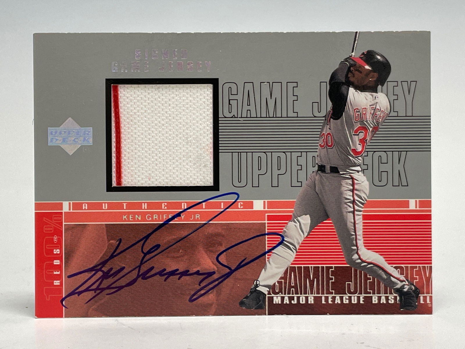 2000 Upper Deck Authentic Game Jersey #H-KG Ken Griffey (1 of 4)